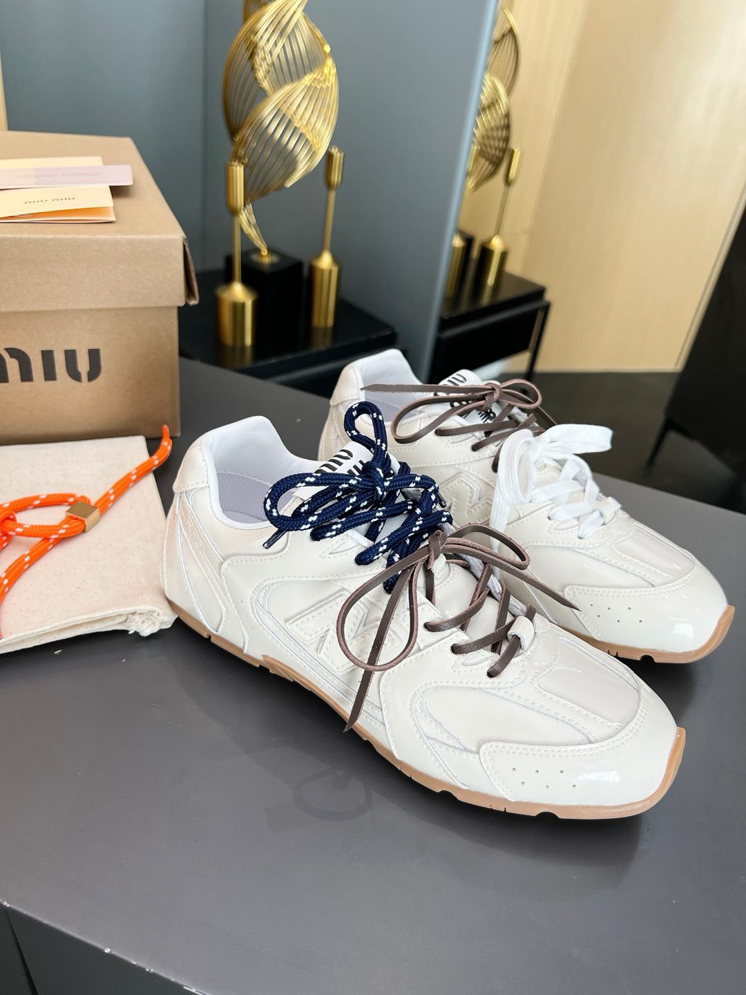 Miu Miu x New Balance 530 Sneakers - Leather Upper, Rubber Sole 3 i1735560255071 7583 0 1