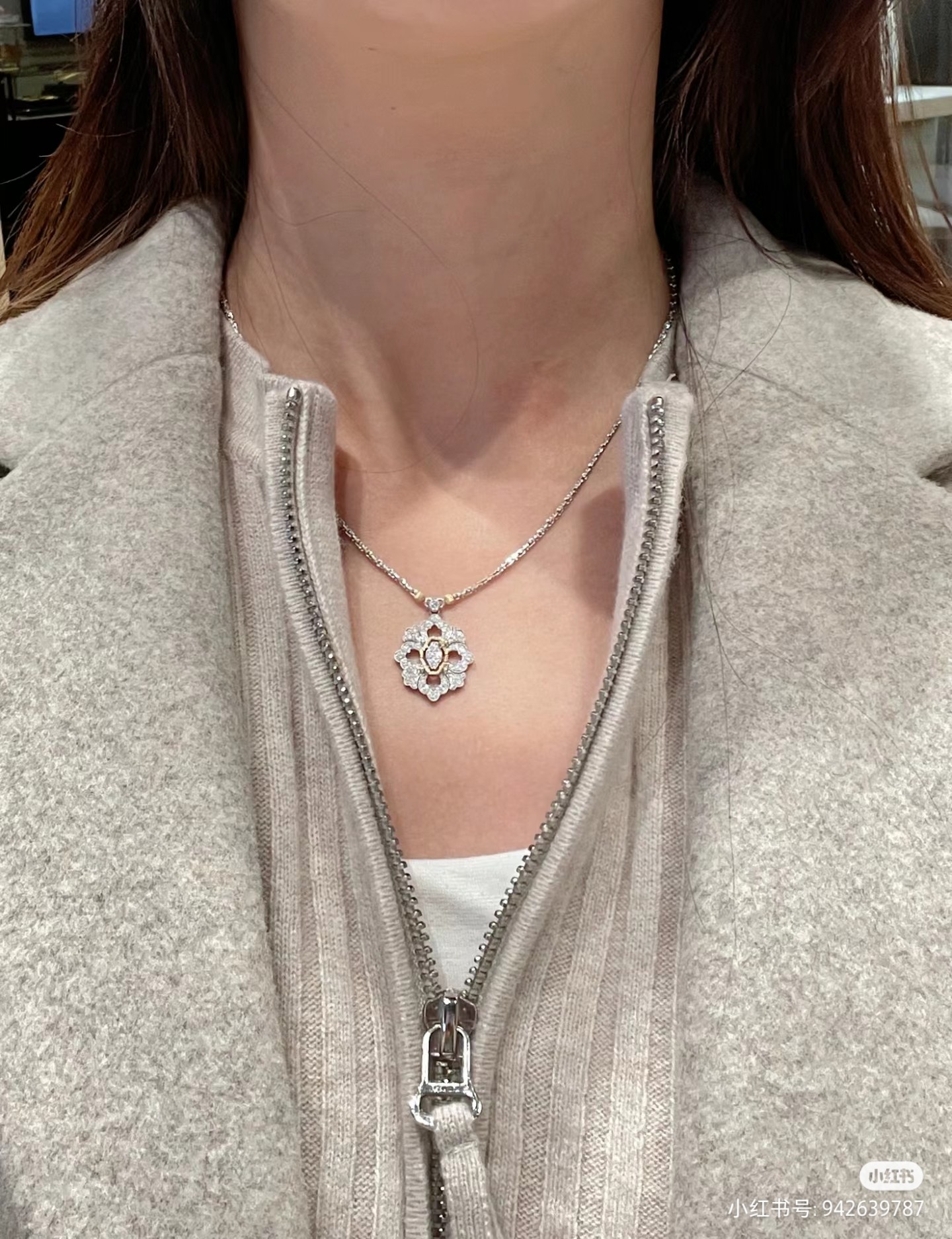 NO:361147,Buchelati full diamond brushed necklace, platinum color separation electroplating, gold material, Buchela, necklace19860909布契拉提满钻拉丝项链 白金 分色电镀一亚金材质,布契拉,necklace,Jewelry