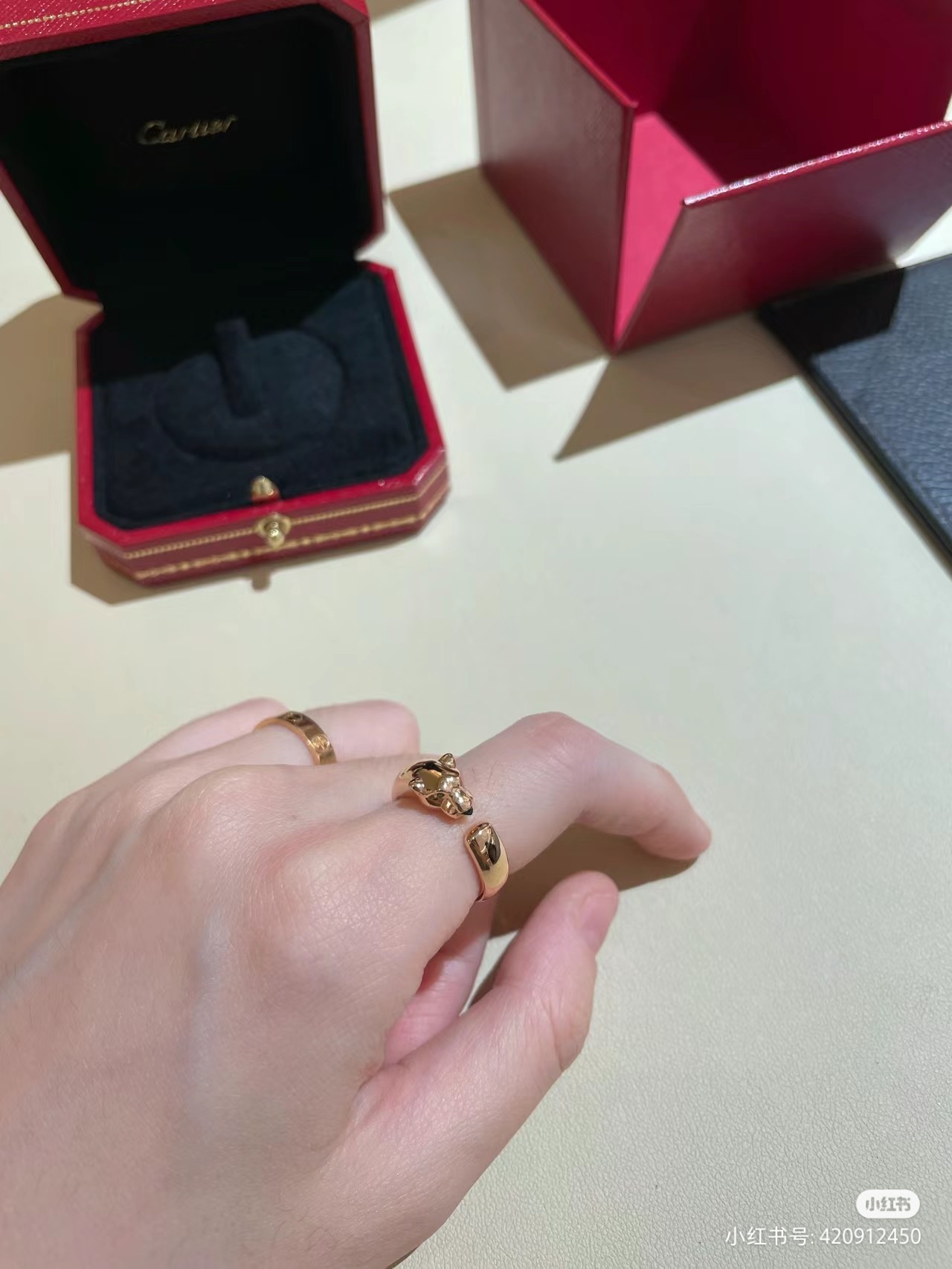 NO:101842,Glossy narrow version of leopard ring, three colors, one copper thick gold, Cartier ring, cartier, ring19860909光面窄版豹子戒指 三色一铜厚金,卡地亚戒指,cartier,ring,Jewelry