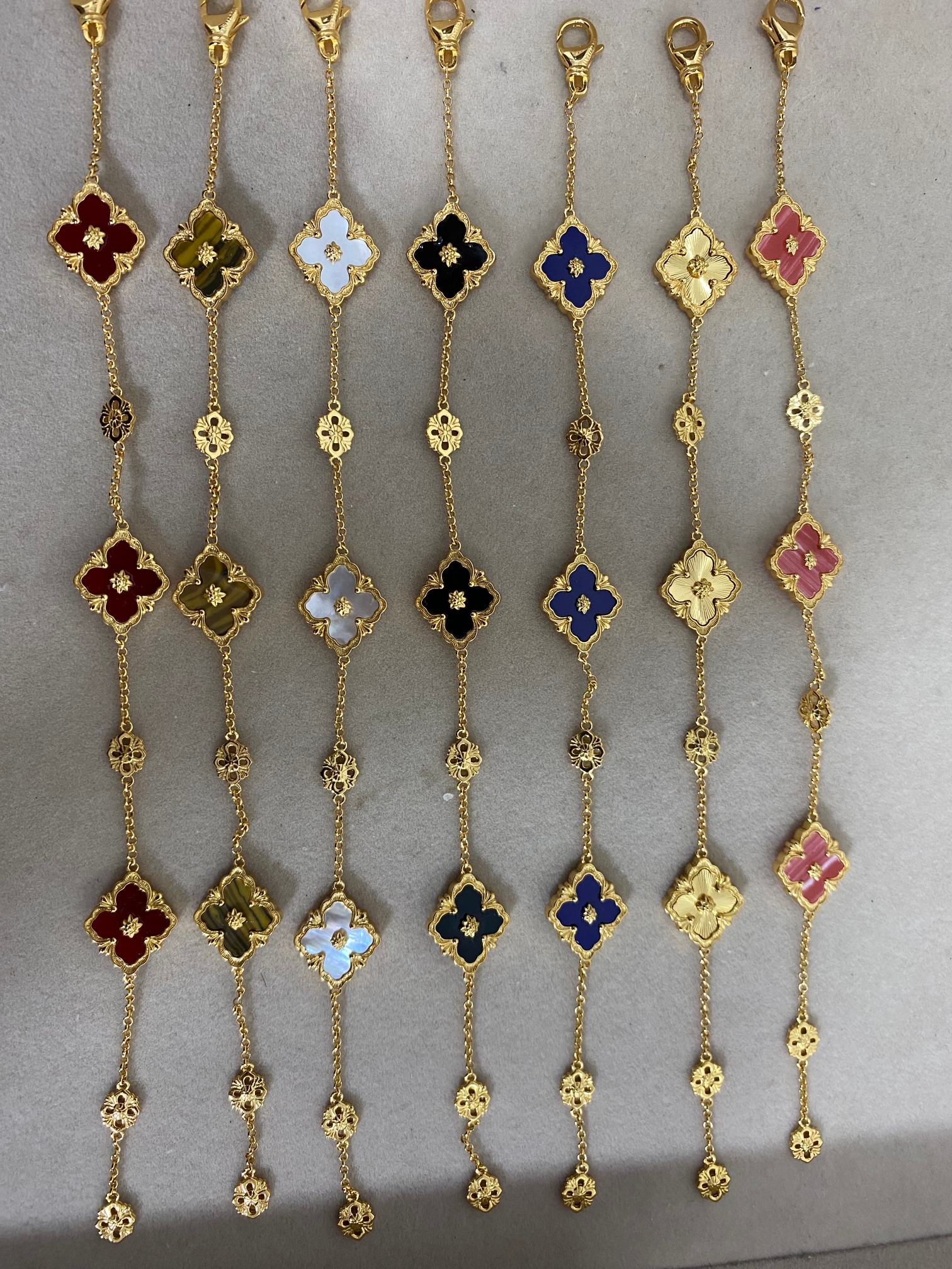 NO:102407,Bucelati three-flower bracelet, Bucelati, bracelet19860909布契拉提三花手链,布契拉,bracelet,Jewelry