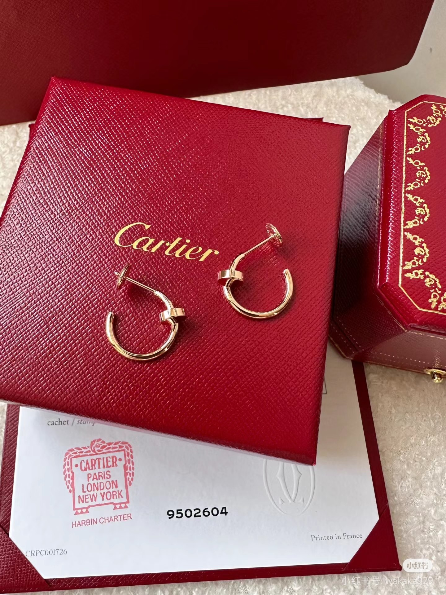 NO:104504,Cartier glossy nail earrings, Cartier earrings19860909卡地亚光面钉子耳环,卡地亚耳钉,cartier,earrings,Jewelry