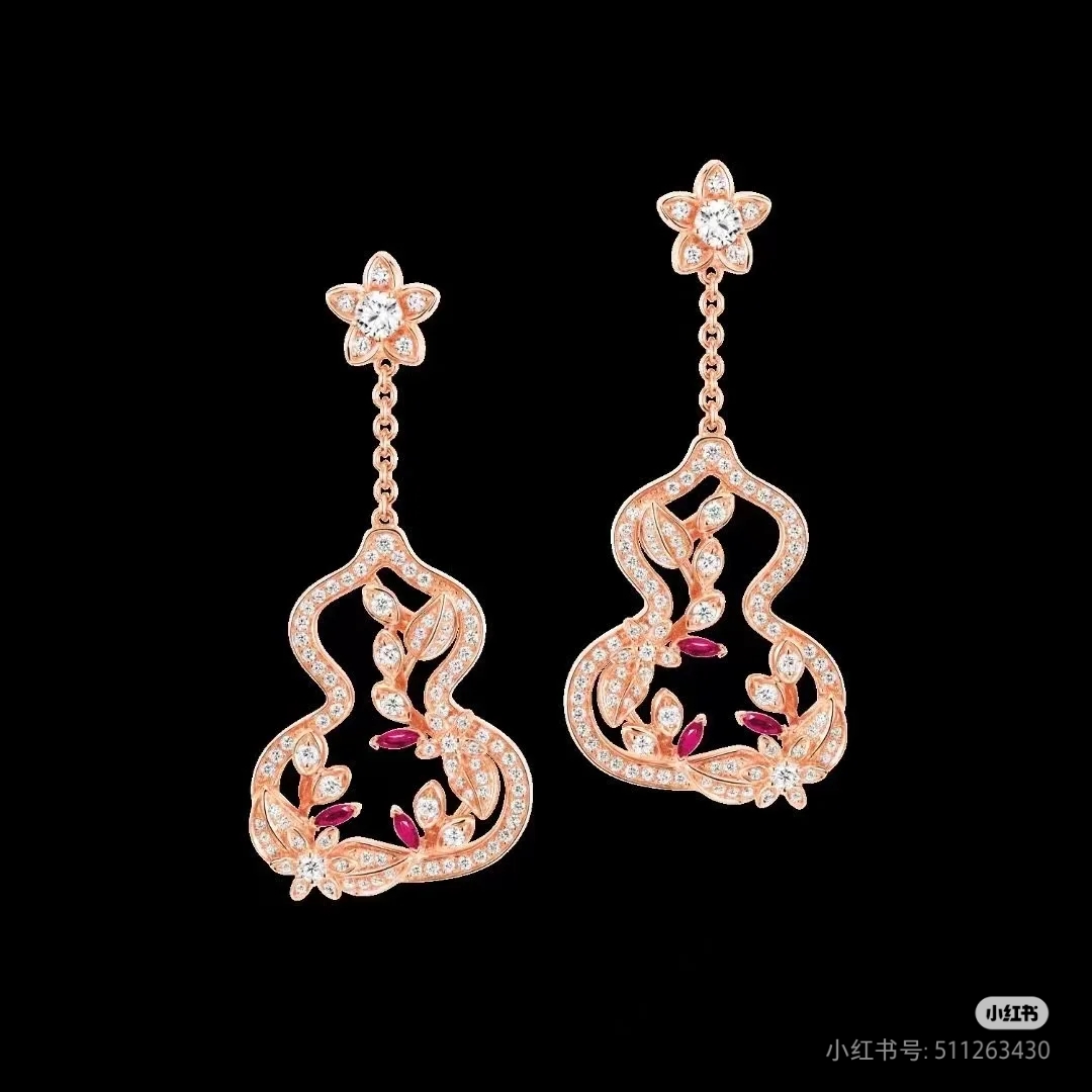 NO:361559,Kirin gourd hollow ruby ​​necklace earrings-copper high-version, Kirin earrings, qeelin, earrings, necklace19860909麒麟葫芦镂空红宝石项链耳环-铜高版本,麒麟耳钉,qeelin,earrings,necklace,Jewelry