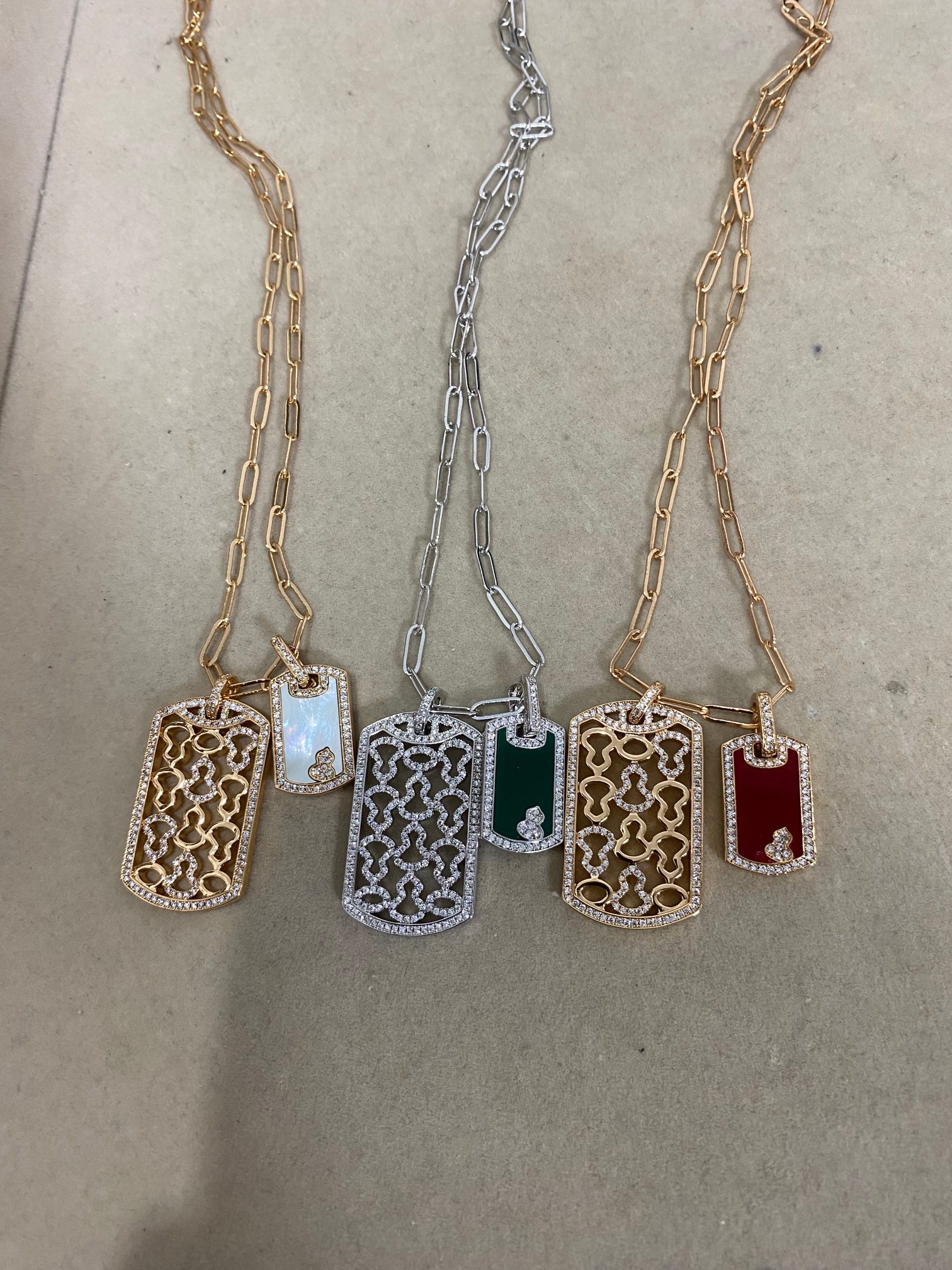 NO:361577,Kirin gourd two-sided necklace, Kirin necklace, qeelin, necklace19860909麒麟葫芦双方牌项链,麒麟项链,qeelin,necklace,Jewelry