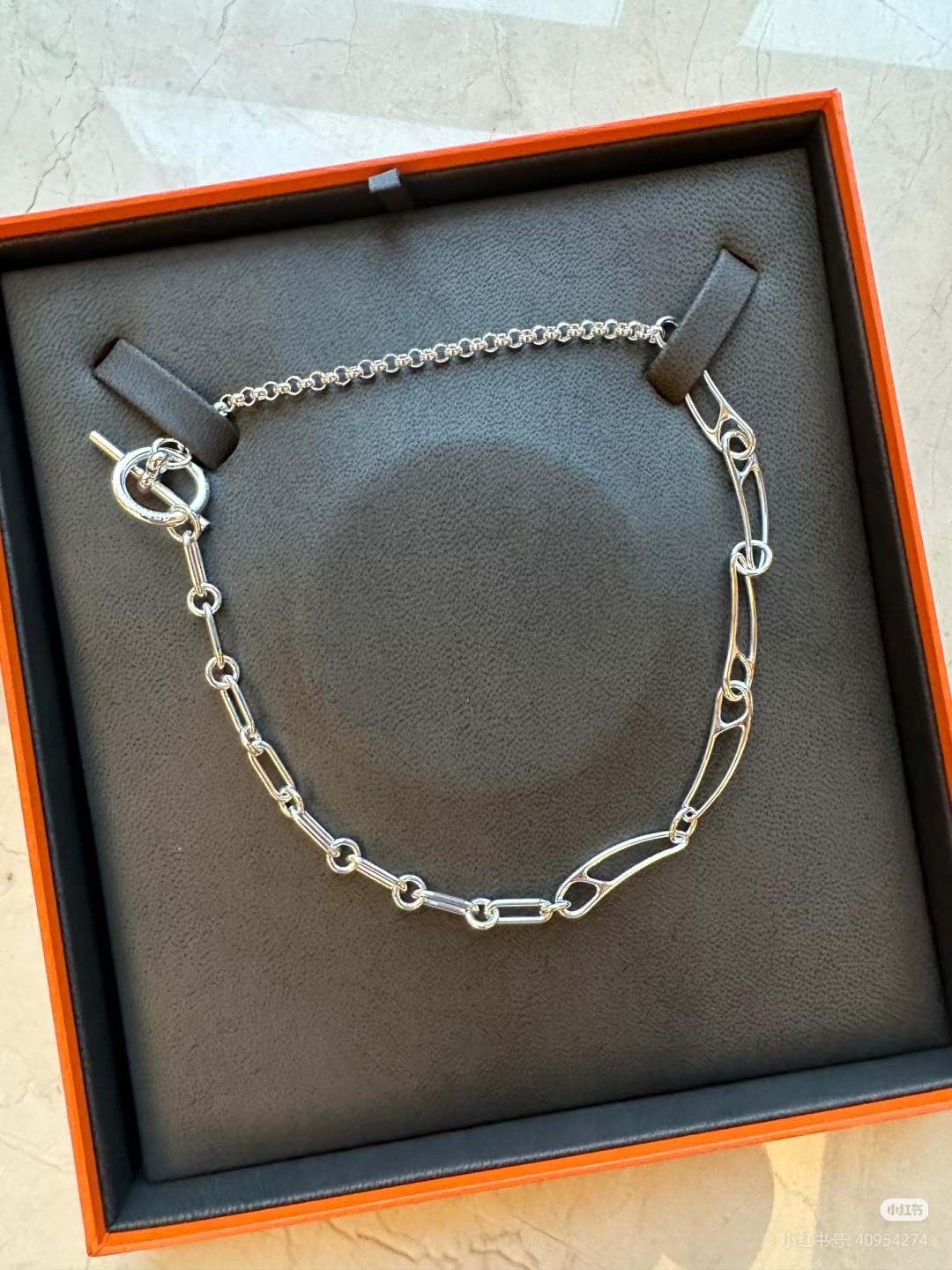 Hermès 爱马仕别针项链