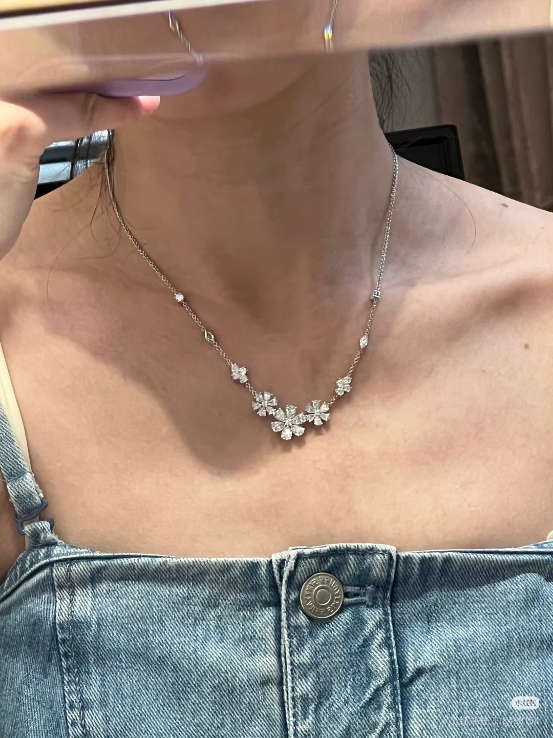 ¥118 Harry Winston 新款勿忘我项链