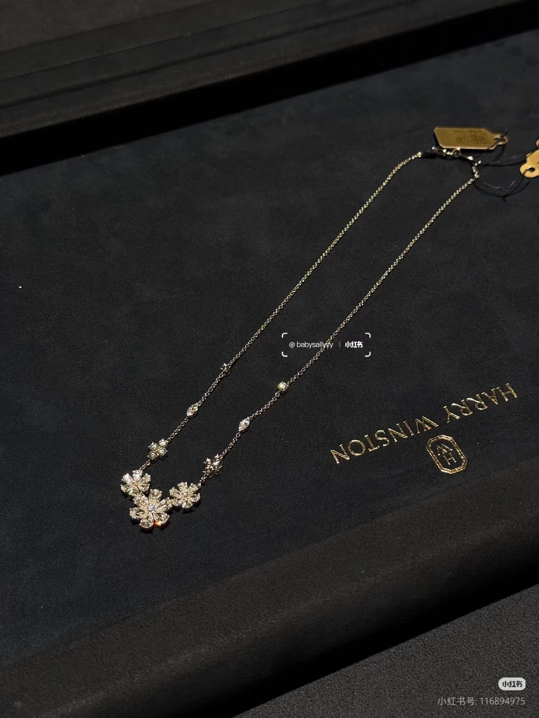 ¥118 Harry Winston 新款勿忘我项链