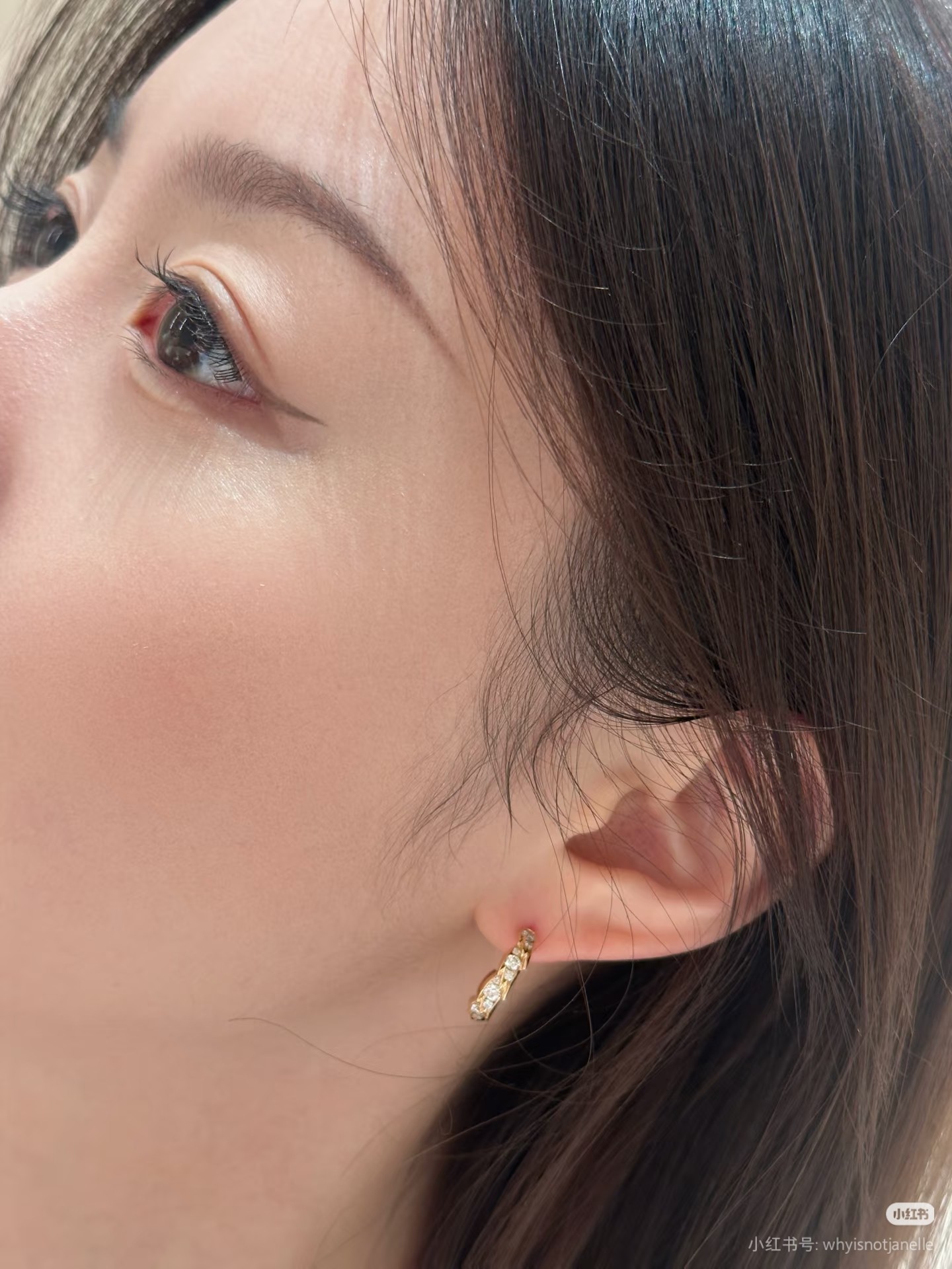Tiffany Boucles d'oreilles polies à la main nœud concentrique lien émotionnel nanotechnologie spatiale force élégance-qualité supérieure