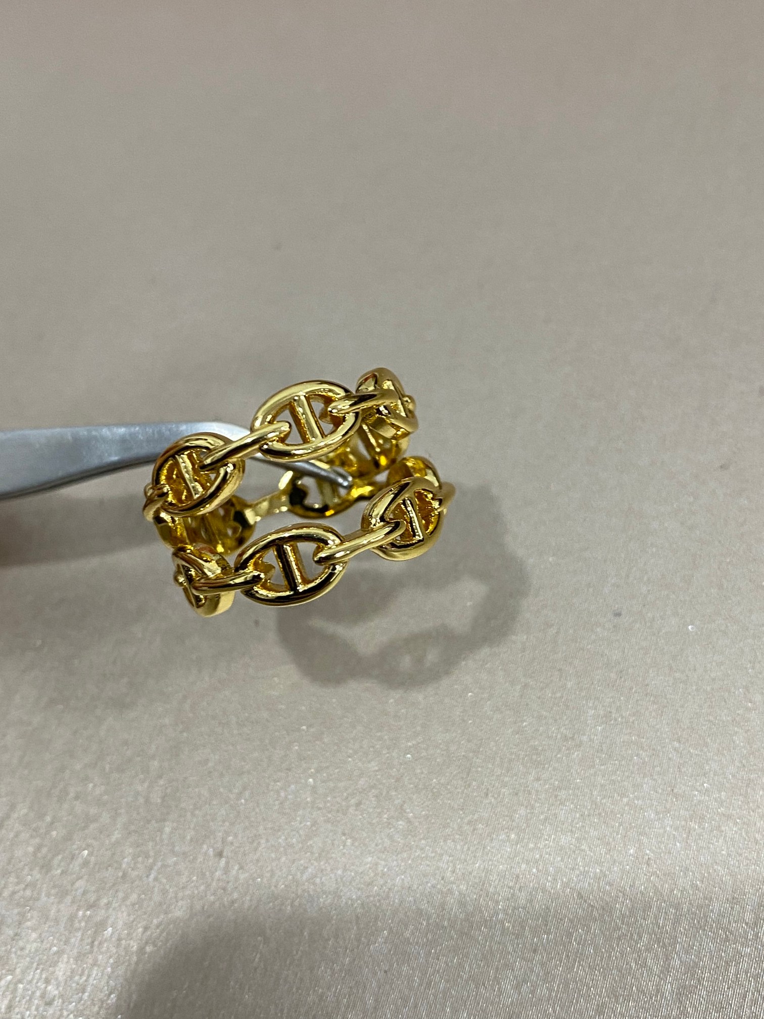 Hermès 爱马仕双圈猪鼻子戒指 三色678码
