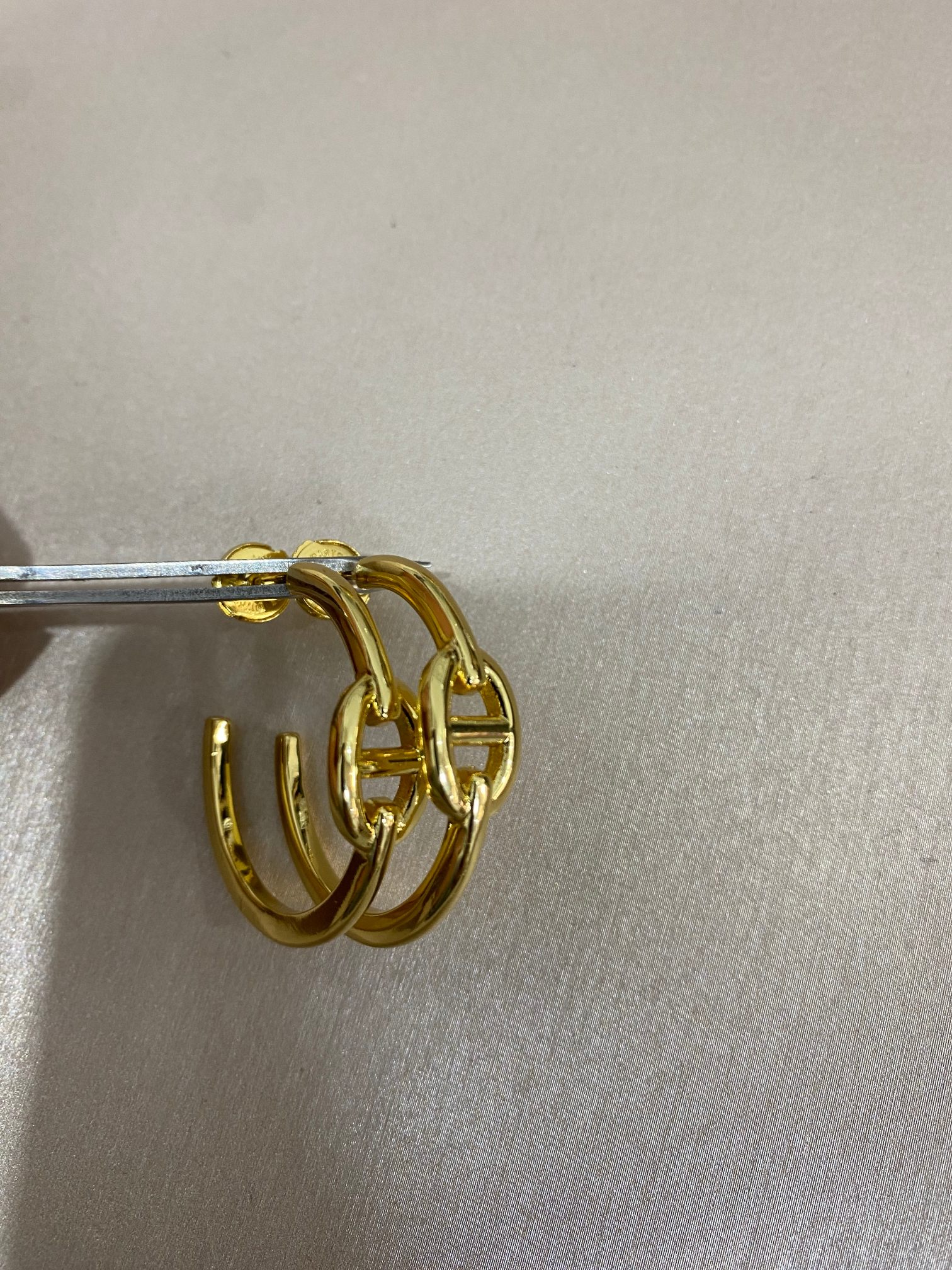 Hermès 爱马仕猪鼻子耳环三色