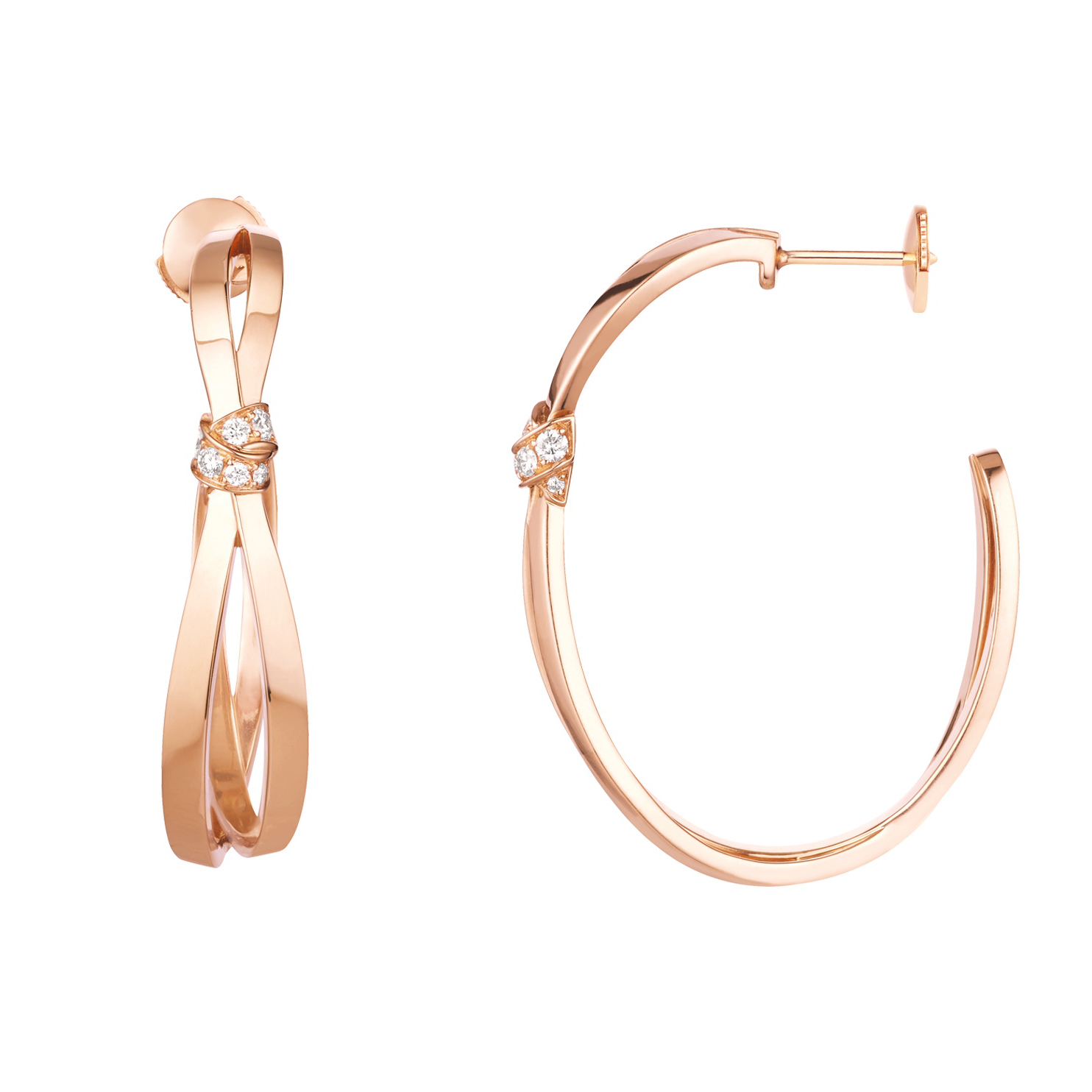 NO:688922,Chaumet Paris knot earrings three colors, Chaumet, earrings19860909尚美巴黎绳结耳环 三色,尚美,earrings,Jewelry