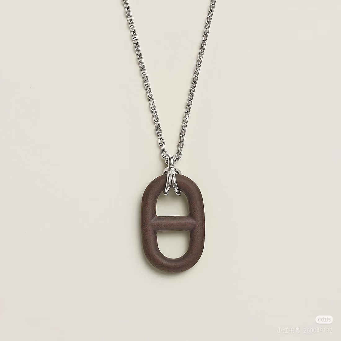 NO:817080,Hermes sandalwood pig nose necklace,Hermes necklace,hermes,necklace19860909爱马仕檀木猪鼻子项链,爱马仕项链,hermes,necklace,Jewelry