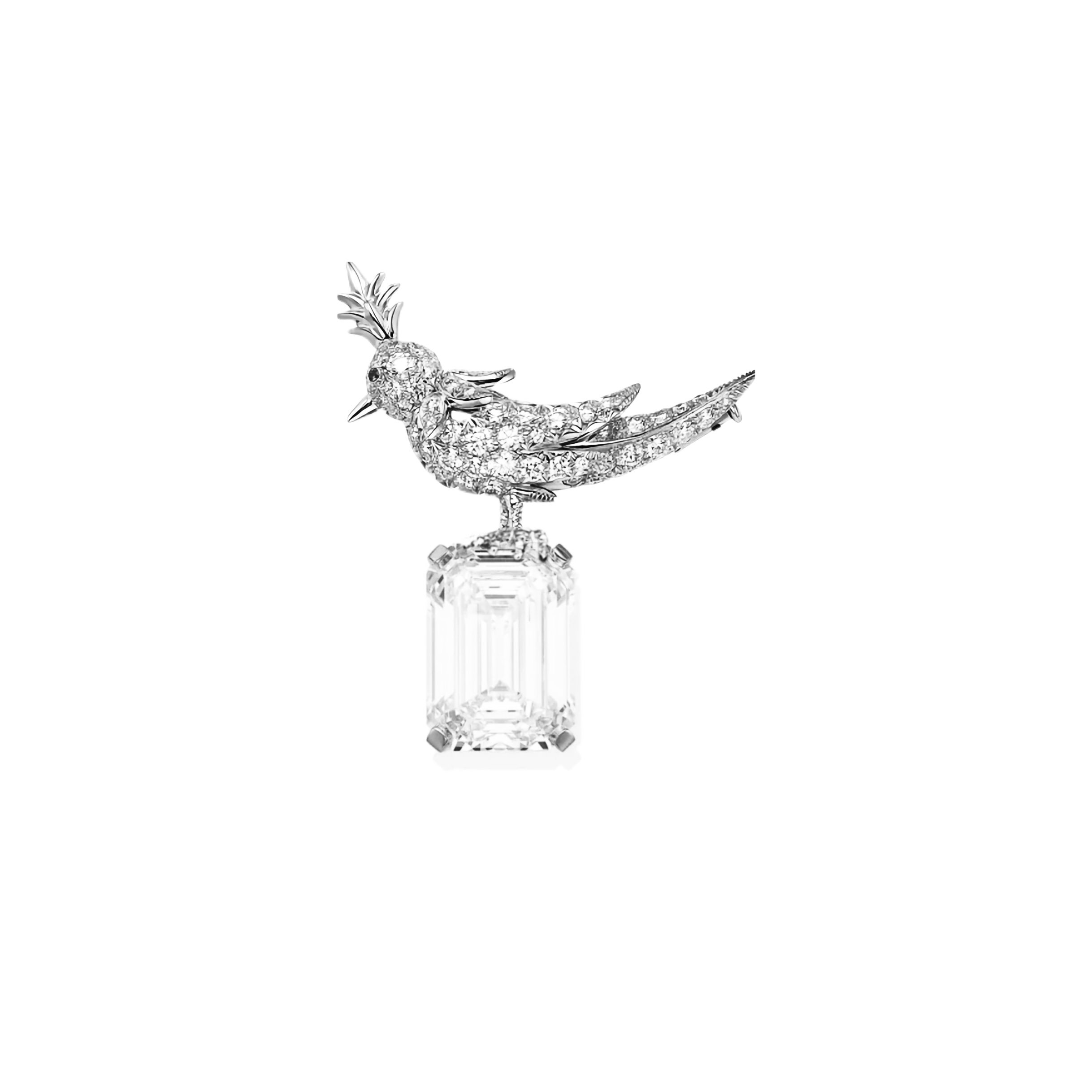 
A6392👑 T家 新款 冰糖切割 仿真钻 小鸟🐦 胸针 新品出不停～ 通体925纯银镶嵌工艺 质感和