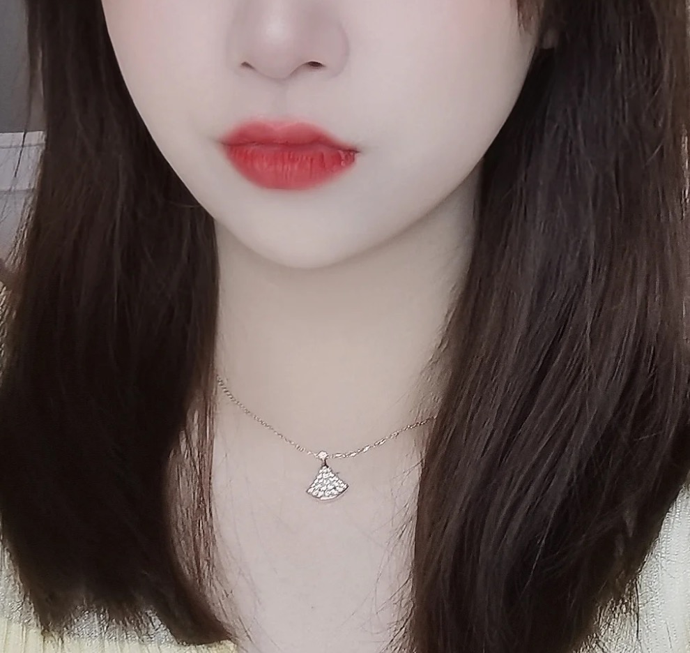 
A2718  👑惊艳 BV家 最经典火爆 半裙子 满钻 裙子 项链 奢华 德国进口925纯银镶嵌工艺 