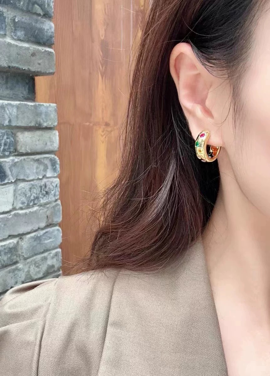 A6660 👑宝曼兰朵 大牌珠宝 权志龙同款 独家首发 高端定制 重工 高级系列 彩虹糖 陨石坑 彩宝 