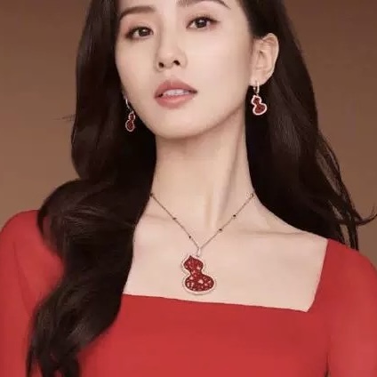 A6715 👑 麒麟珠宝 Wulu葫芦系列 大号 红珊瑚 镂空葫芦 耳环 由于红珊瑚易碎 耗损非常的大 