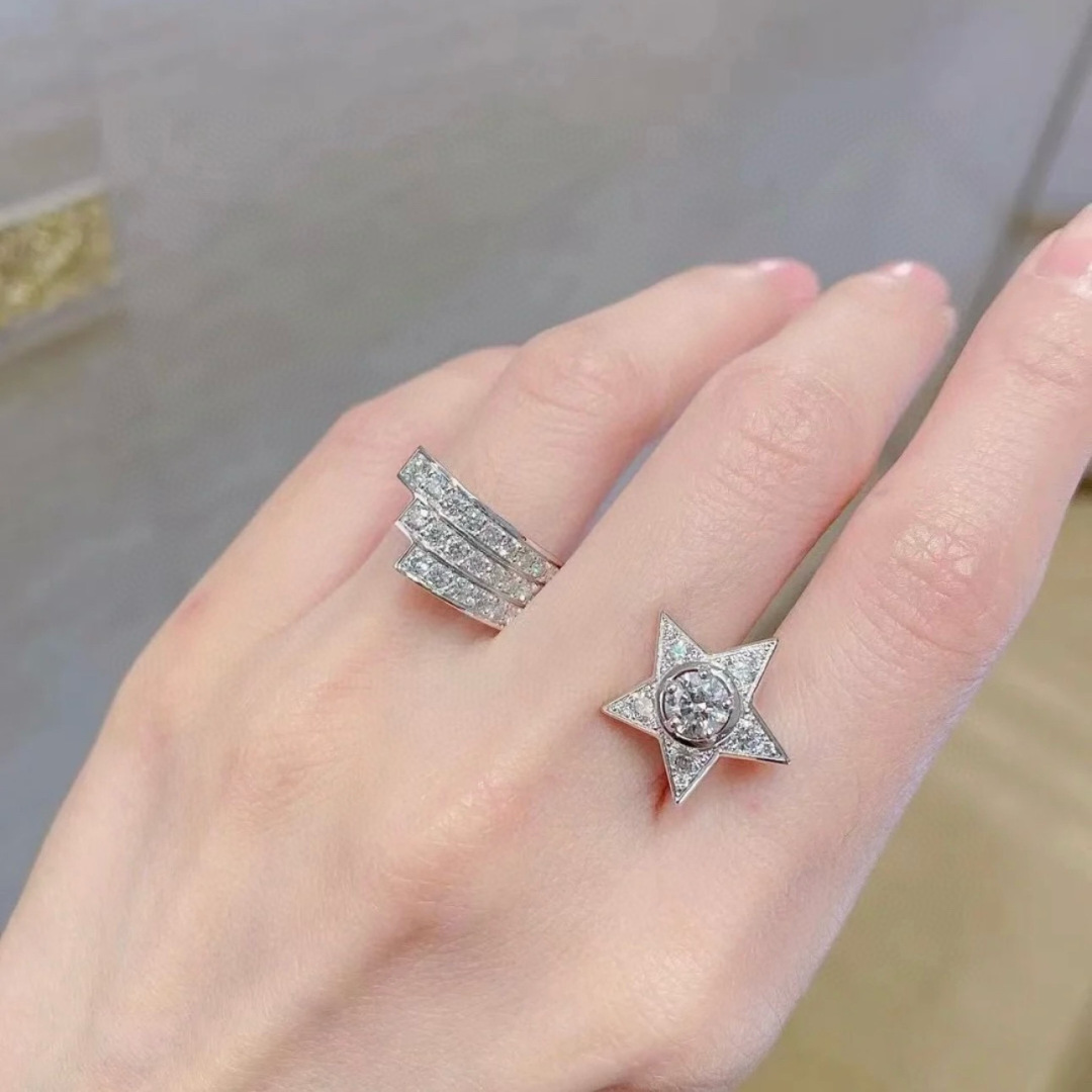 Chanel Haute Joaillerie Fine Jewelry Earrings Necklace Ring Ref 8