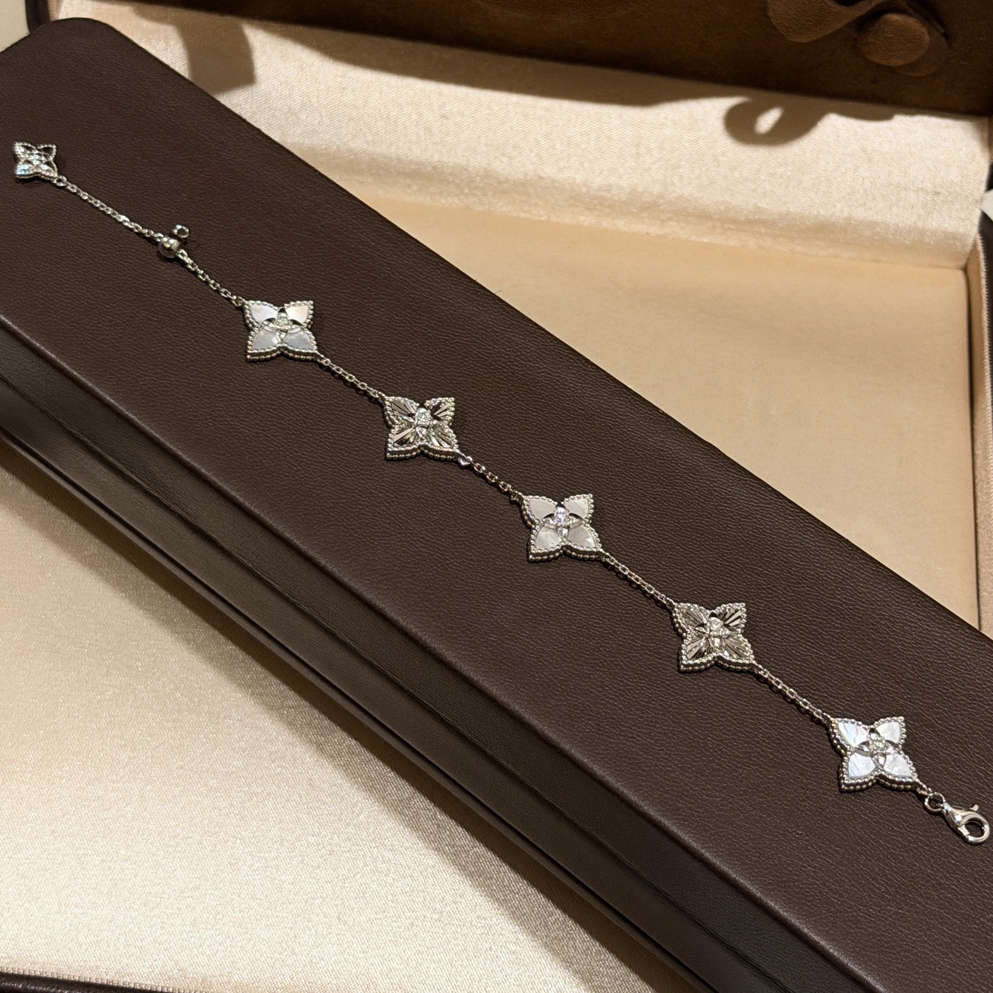 Hermès 新款 布契风 镂空 五花 四叶草
