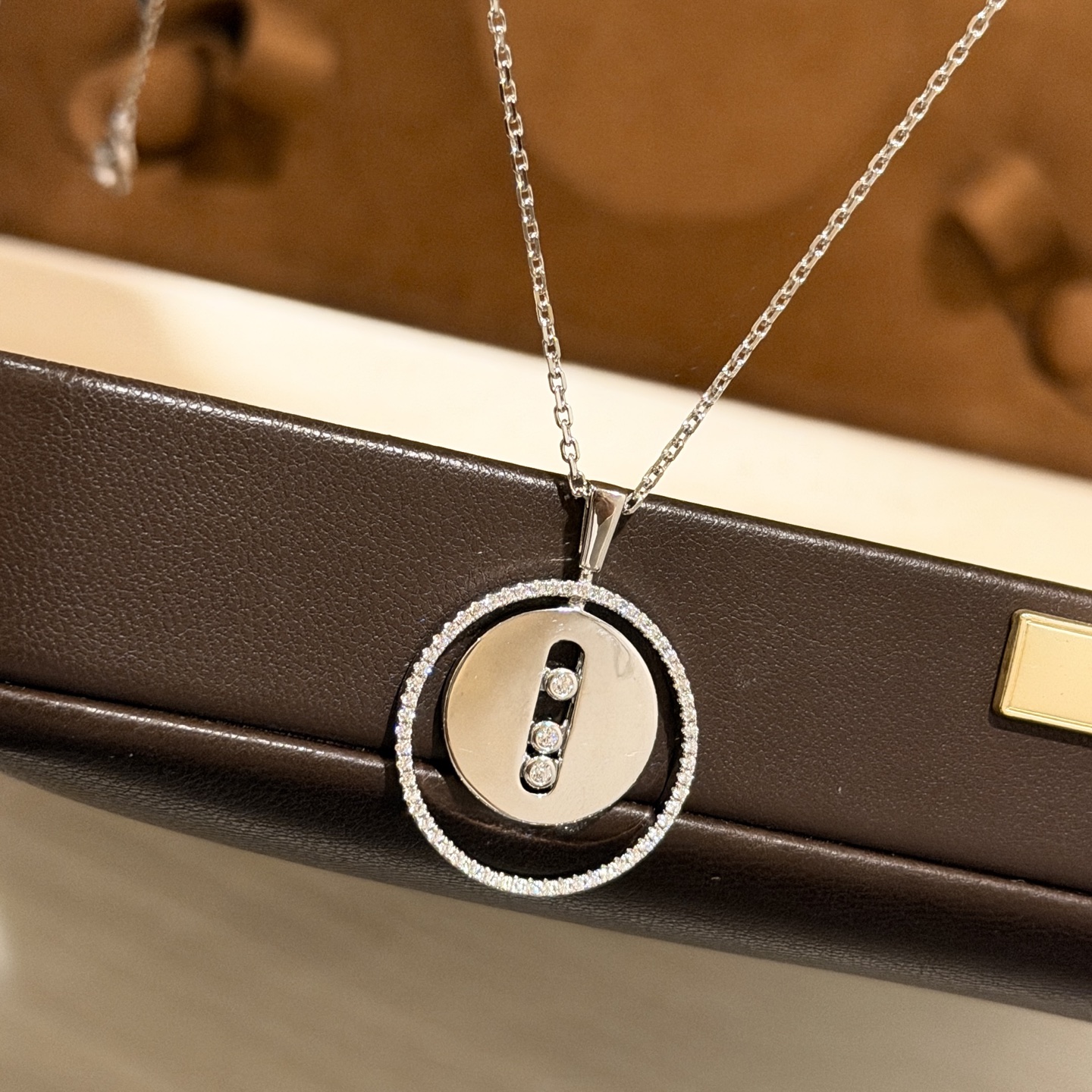 Hermès A4351 梅西卡 三钻滑动 半钻 大号项链 最火Move系列 独家 独立设计师珠宝品牌