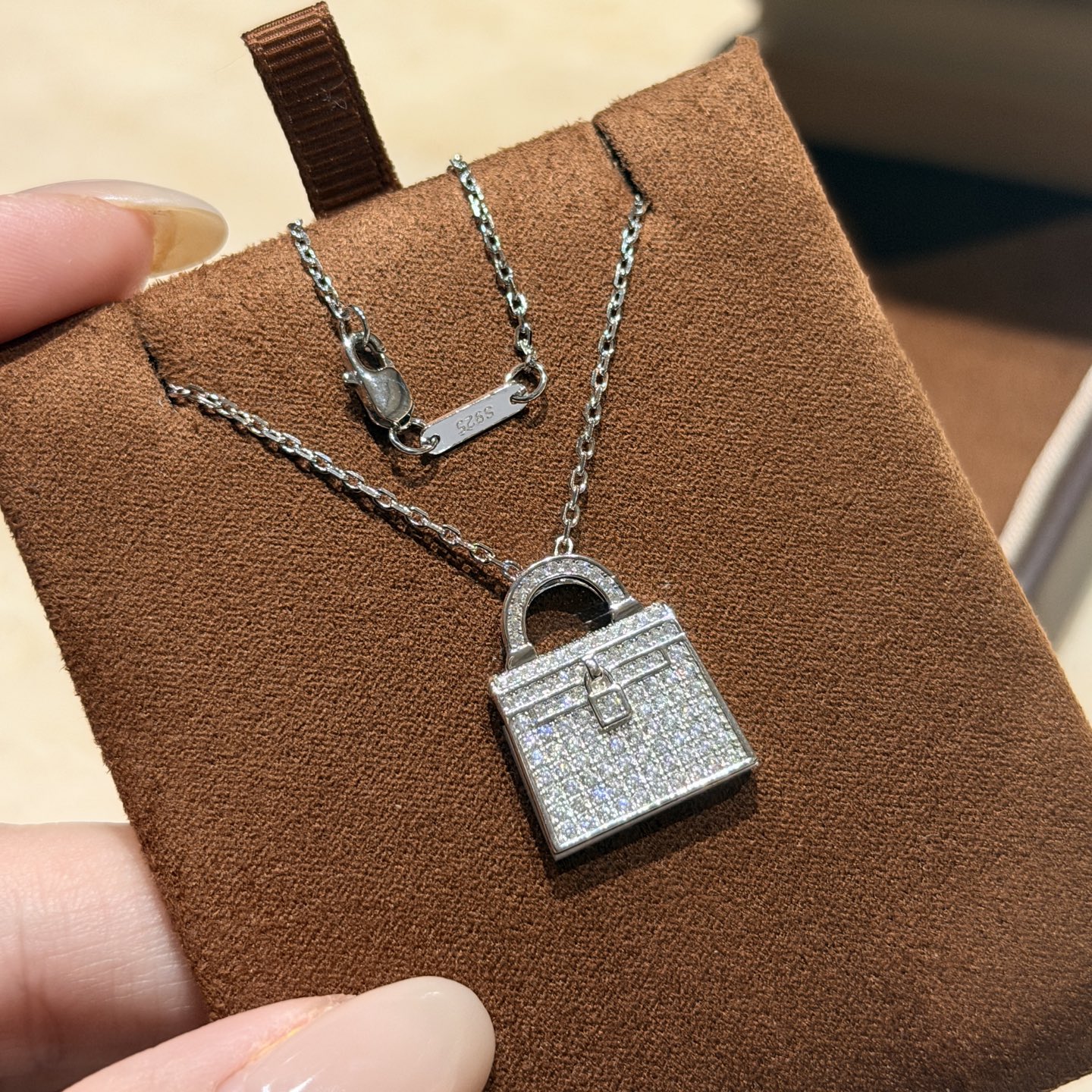 Hermès A7312 火爆新款 凯利包包 白贝母 双面项链 高端定制 925纯银镀咪金 自购K金开模