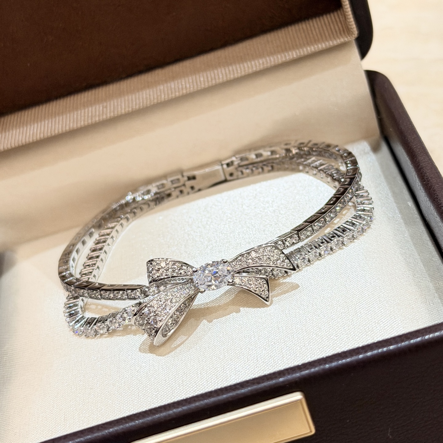 A7316 👑 New❤️ top jewelry, butterfly, double row diamond bracelet, 1:1 crafted, imported S925 sterling silver thick go…