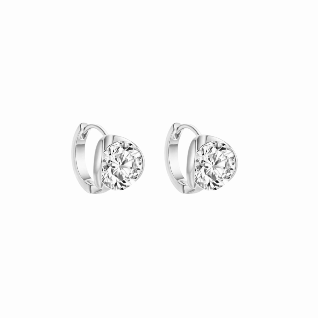 Hermès A7357 独立设计师 新款 简约百搭款 三克拉 圆钻 单钻耳圈 女人 单品 首饰是整体搭配效果的重点