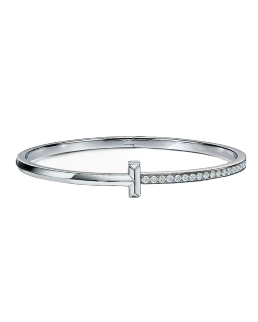 Hermès xf051 Tiff T1系列半钻 手镯 独家首发 高端定制 女神同款 设计彰显 优雅