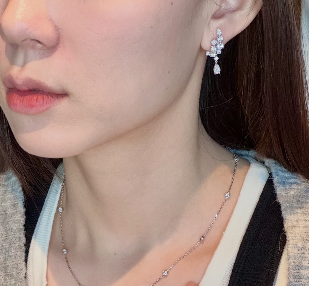 Ralph Lauren A7448 奢侈格拉夫 新款 奢华 羽翼翅膀 水滴 流苏耳环 栩栩如生 精工的切割 雍容的设计