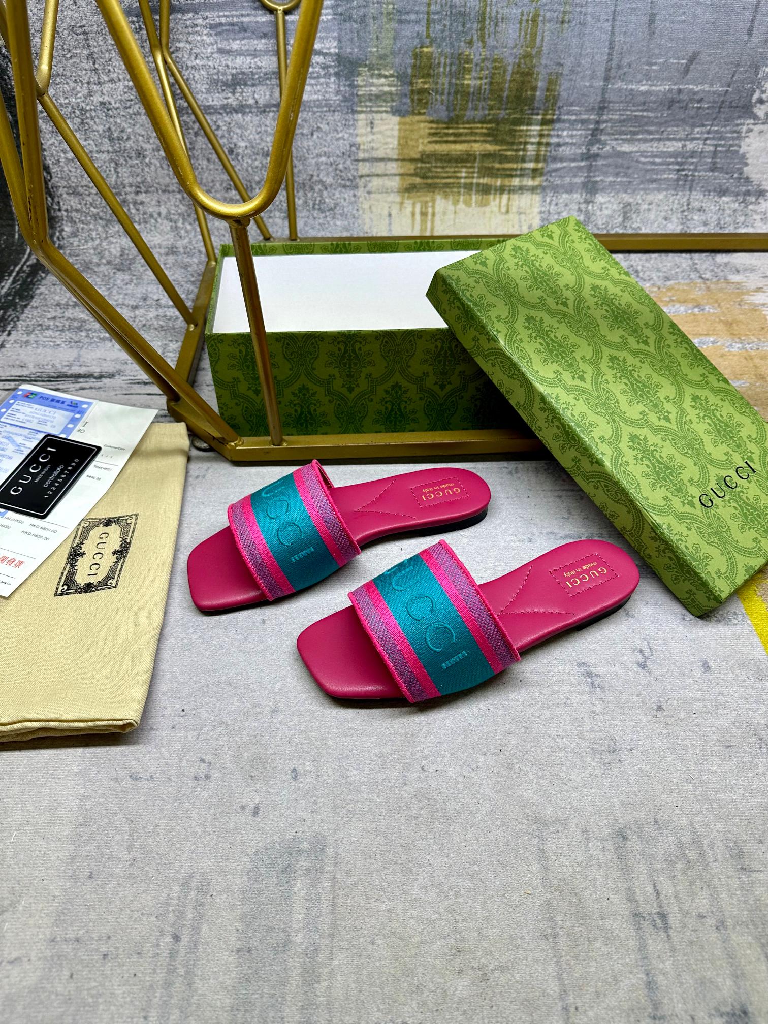 Gucci Slides Cotton Blend Pink, Size 35-40, Lambskin Lining 4 a1742020657937 7441