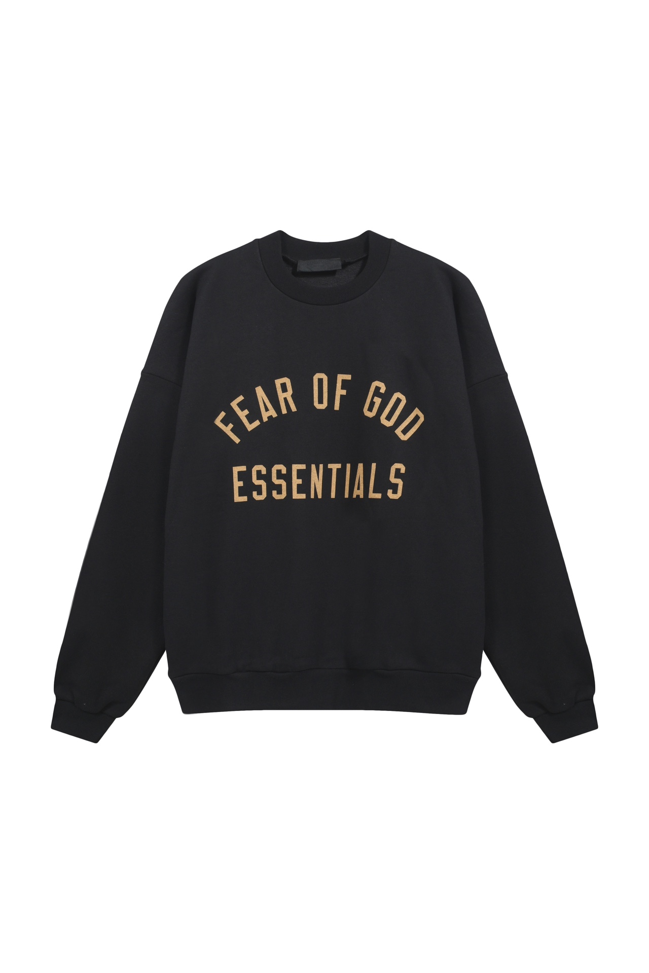 Negro azabache en stock completo👌👌 6269# Oferta especial FEAR OF GOD ESSENTIALS 24FW Sudadera con cuello re…