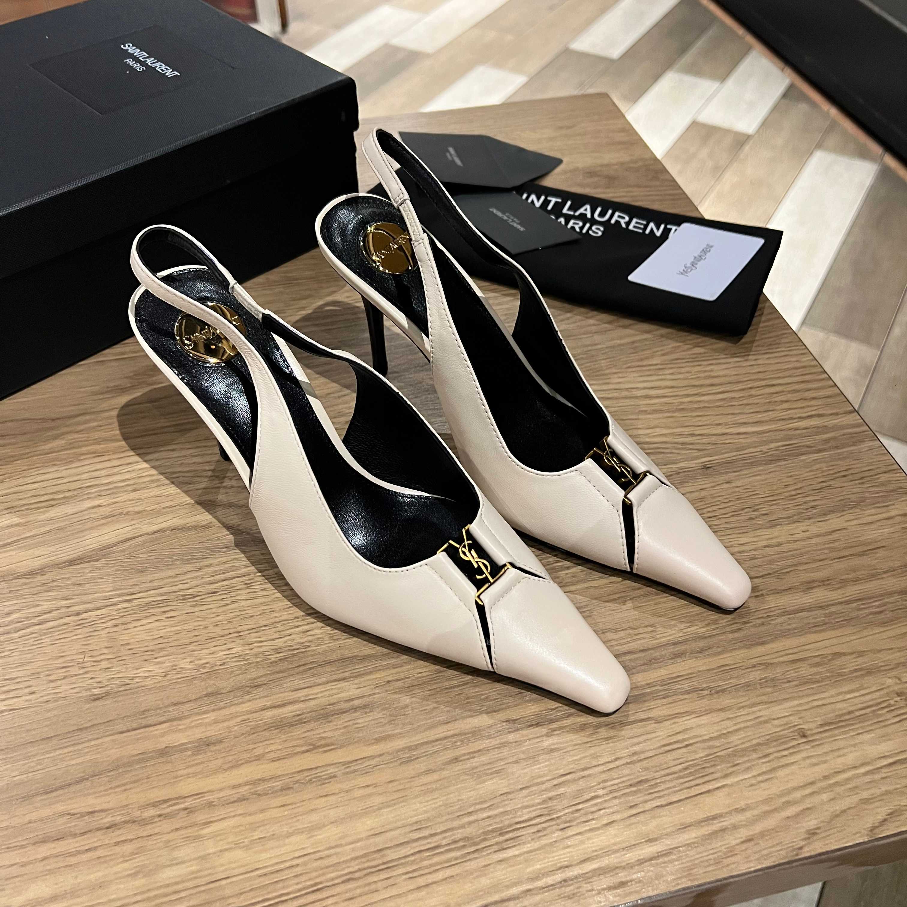 Туфли Saint Laurent YSL женские на каблуке, размер 35-39