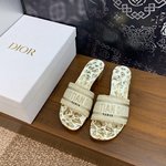 The Best Affordable
 Dior Shoes Sandals Slippers Designer High Replica
 Embroidery Cotton Genuine Leather Sheepskin Spring Collection