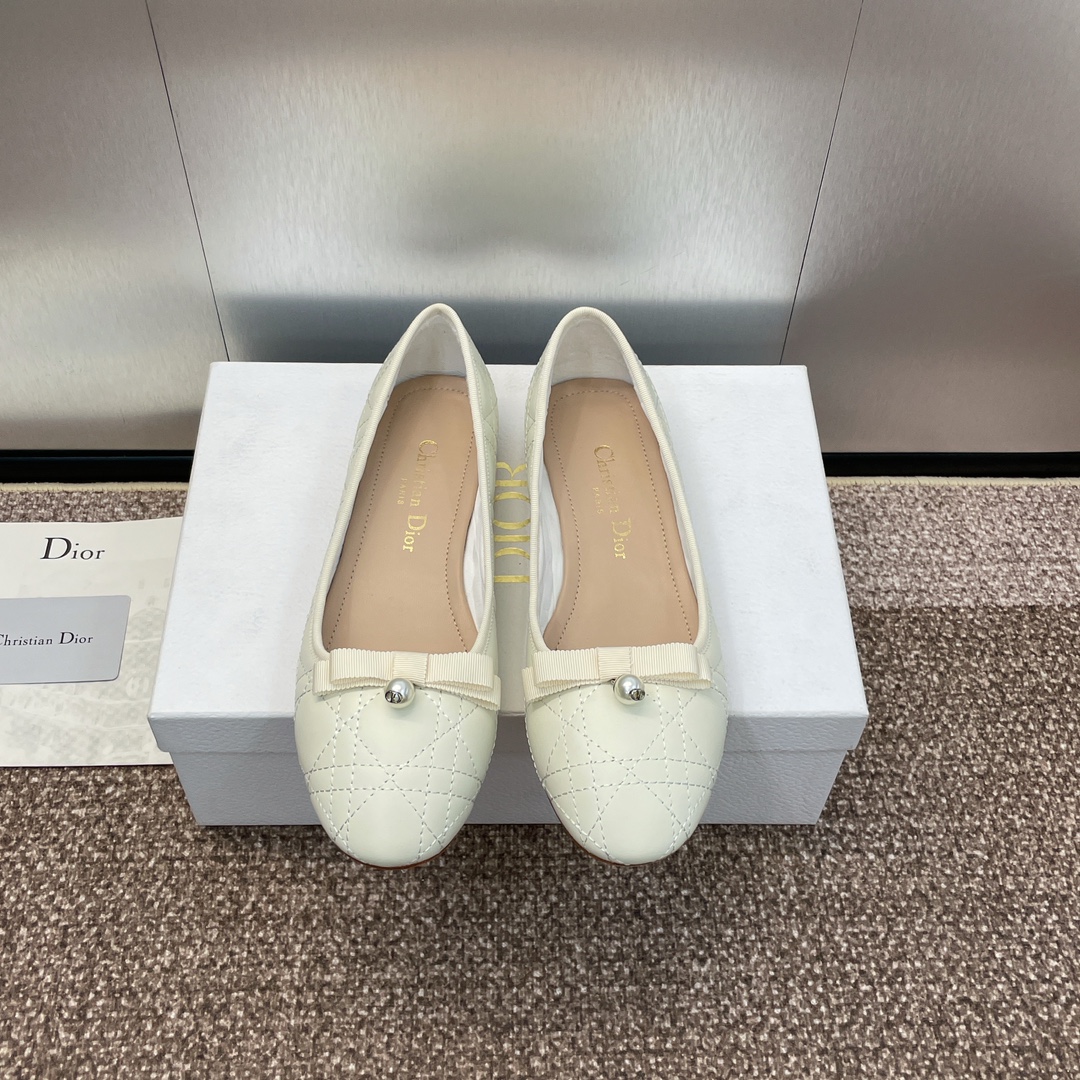 Dior Top
 Single Layer Shoes Genuine Leather Lambskin Sheepskin Spring Collection