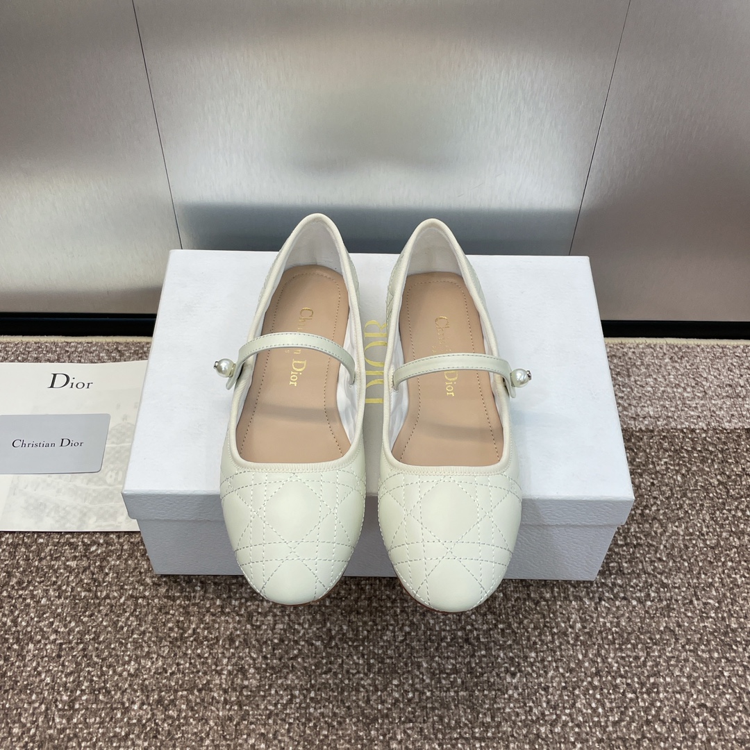 Dior Single Layer Shoes Genuine Leather Lambskin Sheepskin Spring Collection