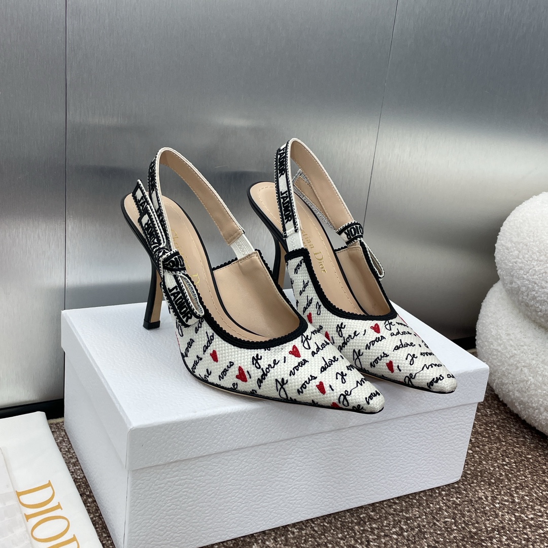 Dior Schuhe Pumps Mit Hohem Absatz Sandalen Stickerei Alles Kupfer Echtleder Schaffell