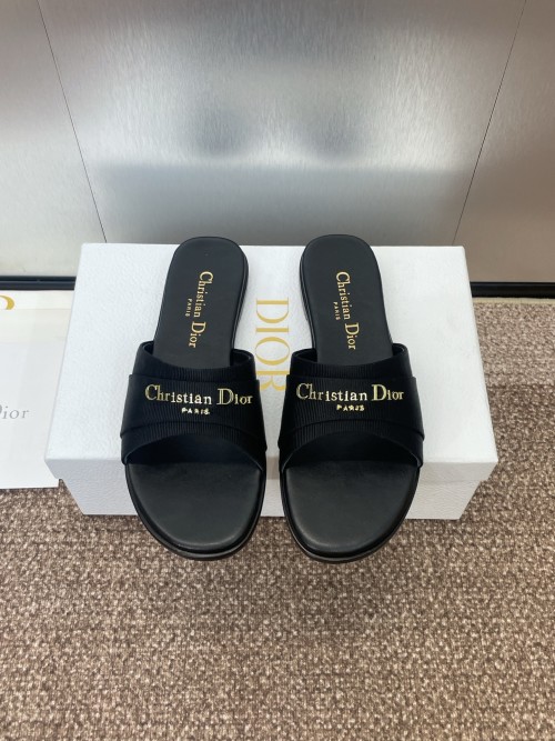 Dior My Dior Flat Slides - CD Logo, Open Toe Sandals for Women 1 Dior My Dior Flat Slides - CD Logo, Open Toe Sandals for Women