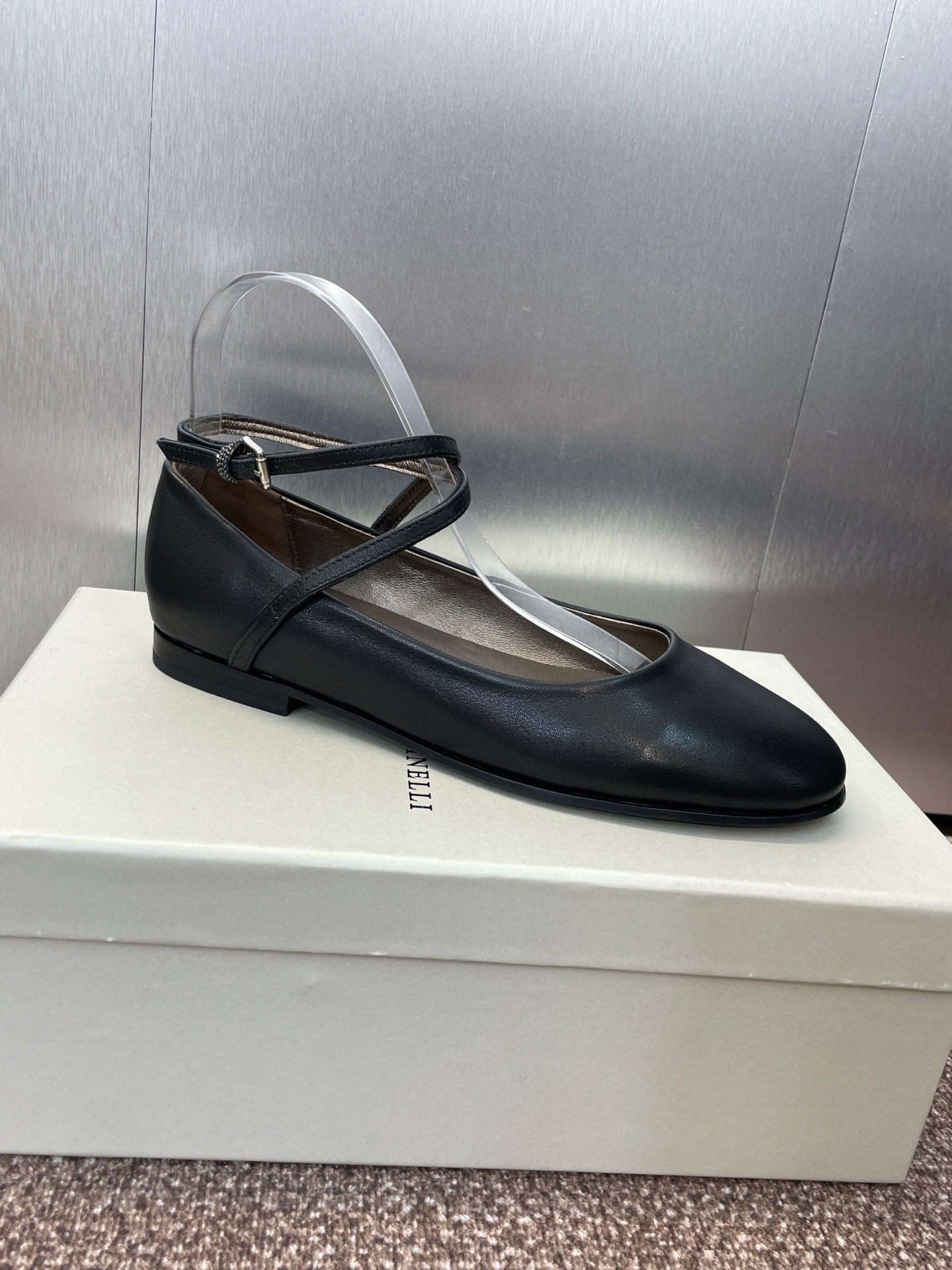 Autumn 2025 Ballet Girl’s Shoes by Brenello Cucineli: Metal & Sheepskin Import, Italian Design - 图片 6