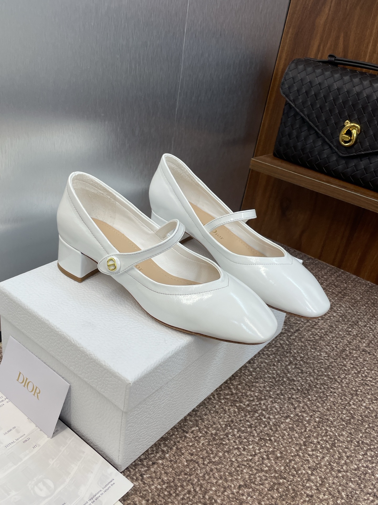 “New Ballet Shoes P744D- Autumn/Winter 2025 Fashion Show, Imported Materials, 3.5CM Heel”