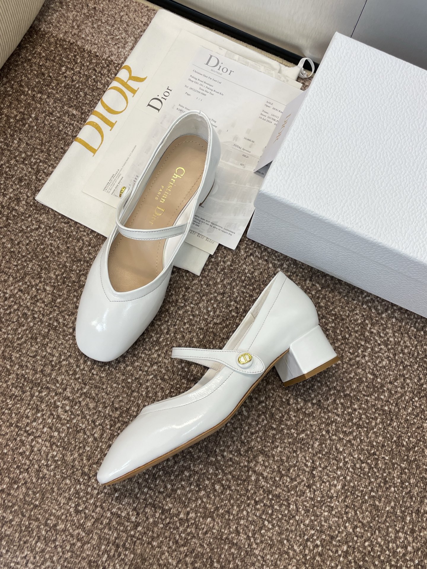 “New Ballet Shoes P744D- Autumn/Winter 2025 Fashion Show, Imported Materials, 3.5CM Heel” - 图片 3