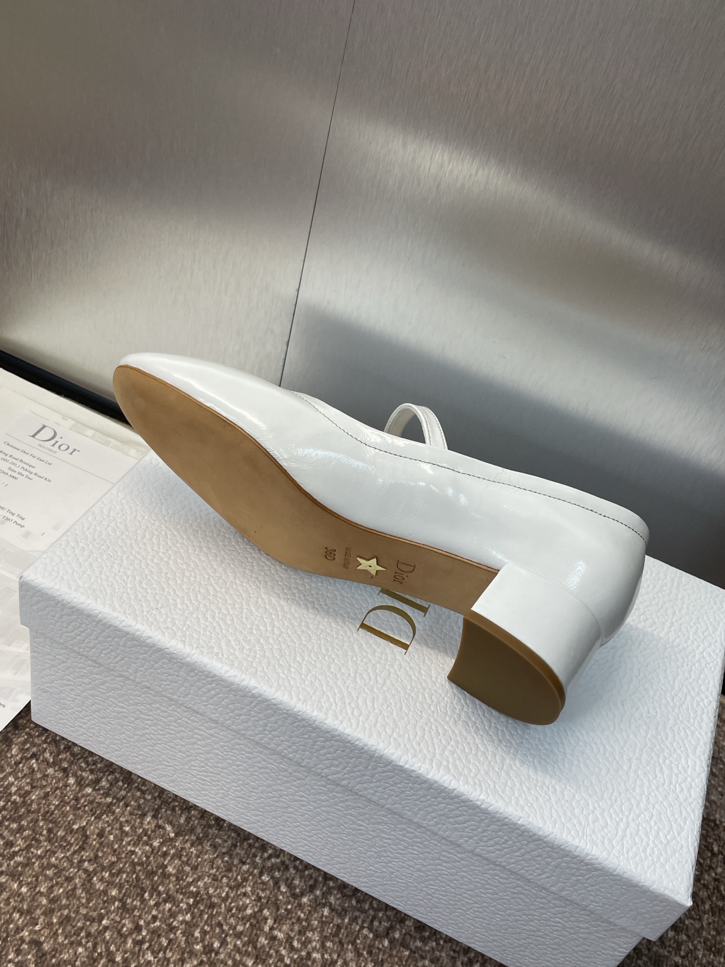 “New Ballet Shoes P744D- Autumn/Winter 2025 Fashion Show, Imported Materials, 3.5CM Heel” - 图片 8