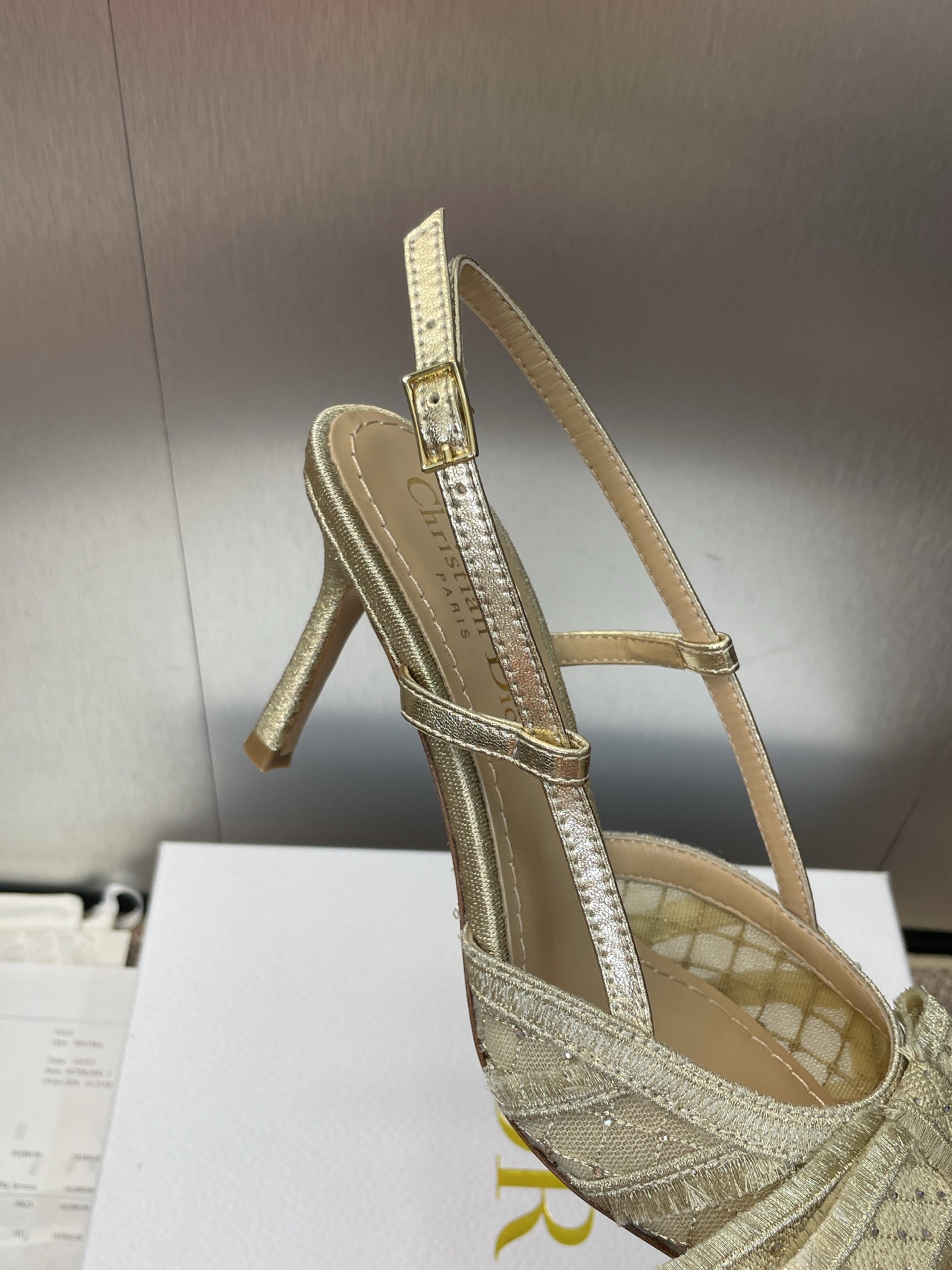 Dior ADiorble Rhinestone Embellished Bow Heeled Sandals 9 i1757451370662 6057 0 7