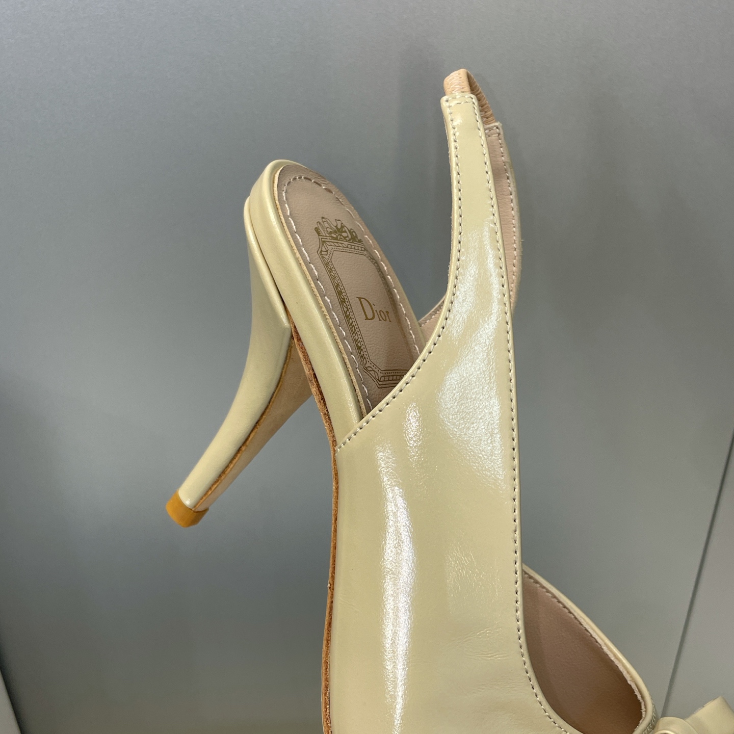 迪奥 Dior 2026早春走秀新款系列蝴蝶结果冻色女鞋 CD字母logo弧形鞋头高跟露趾后空拼色凉鞋材