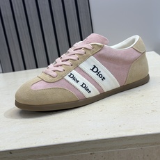迪奥 Dior 2026春夏新款Ribbon系带休闲帆布运动小白鞋 CD字母logo织带平底圆头拼色阿甘 迪奥 Dior 2026春夏新款Ribbon系带休闲帆布运动小白鞋 CD字母logo织带平底圆头拼色阿甘