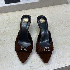 SAINT LAURENT PARIS 圣罗兰2026早春新款中跟水钻女鞋 YSL字母logo五金扣明 SAINT LAURENT PARIS 圣罗兰2026早春新款中跟水钻女鞋 YSL字母logo五金扣明