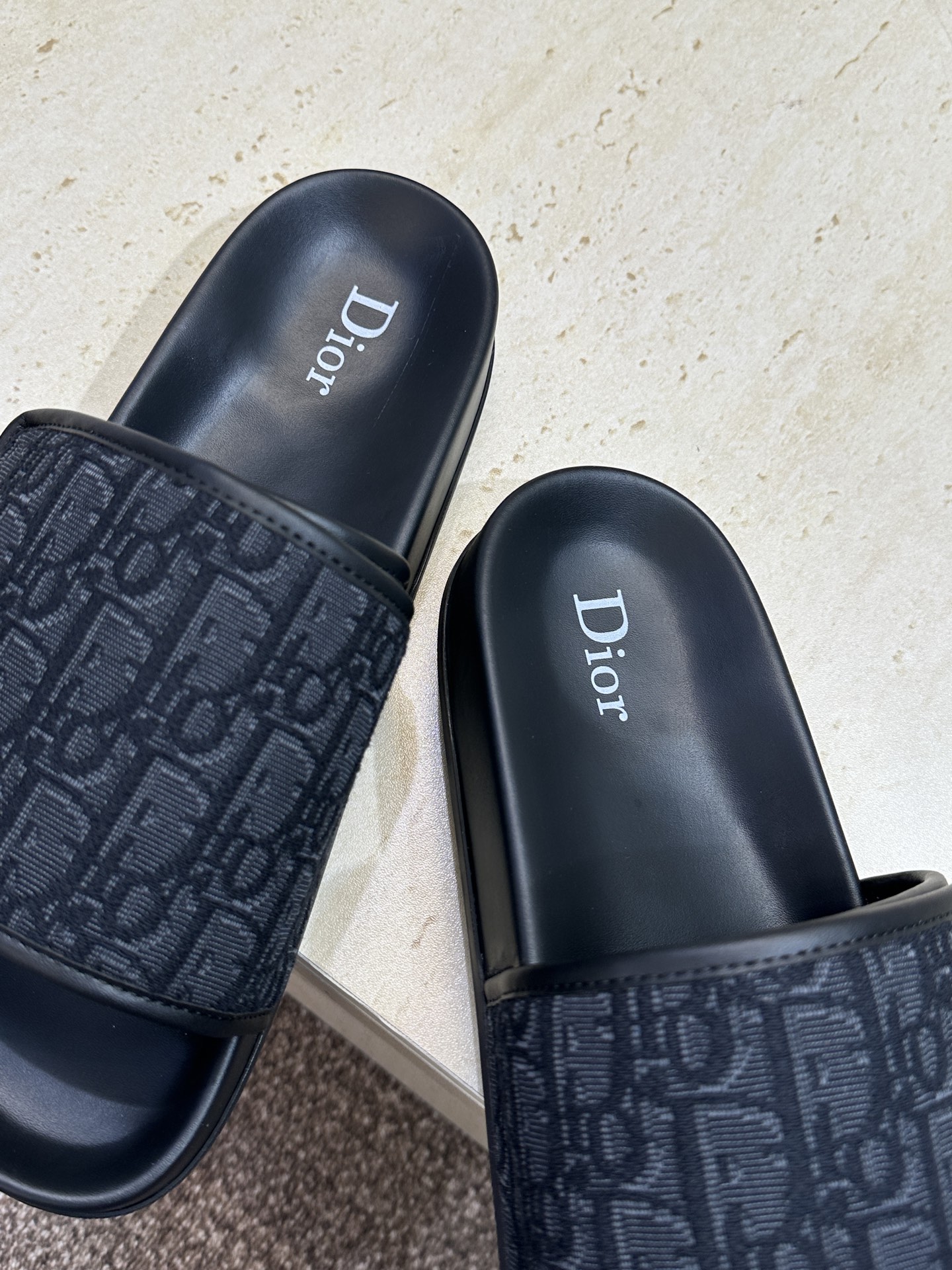 Dior 迪奥 2026春夏走秀新款Alias魔术贴男拖鞋 CD字母logo Oblique老花明星同款