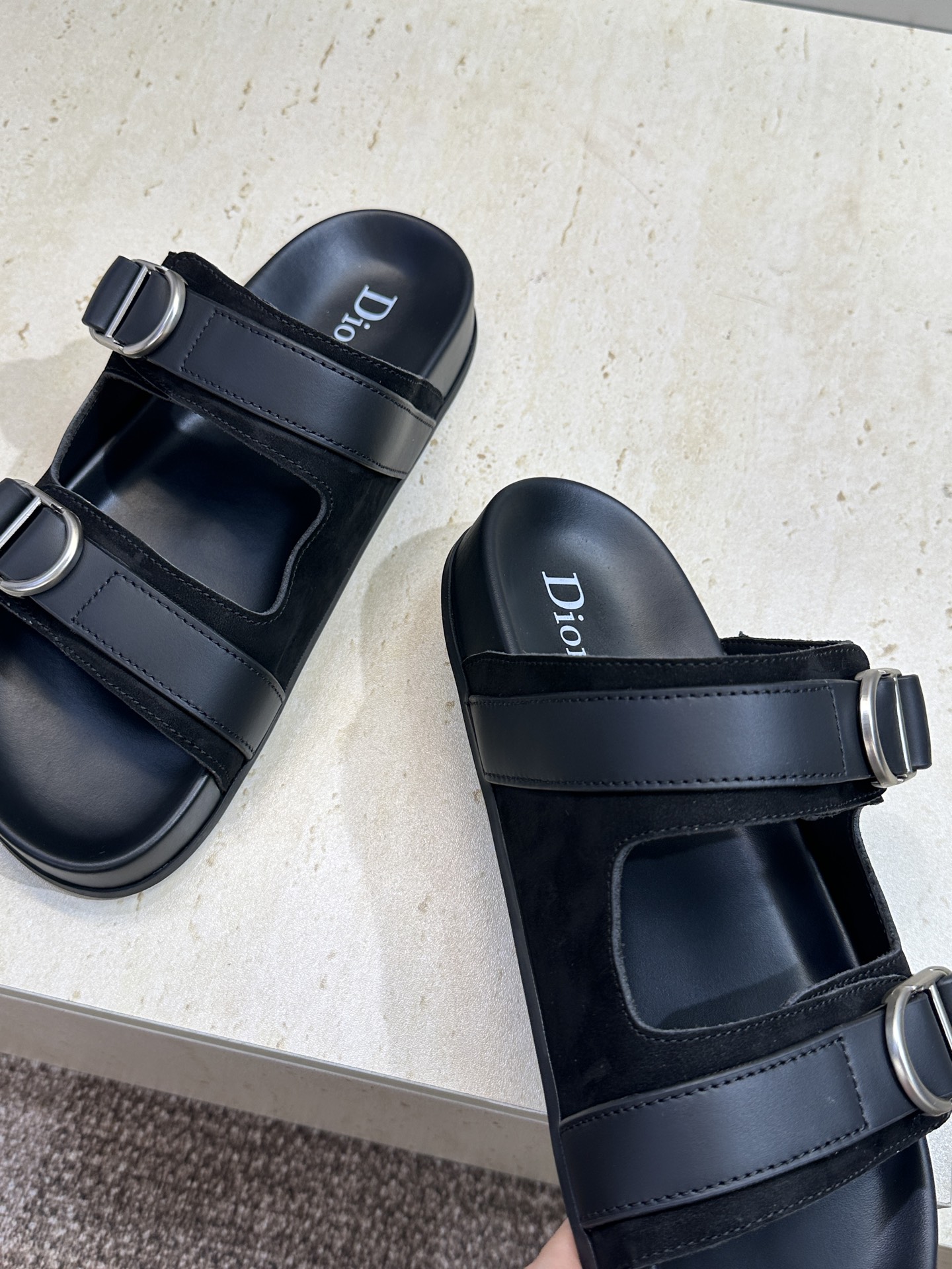 Dior 迪奥 2026春夏走秀新款Alias沙滩男鞋 CD字母logo 五金扣Oblique老花明星同