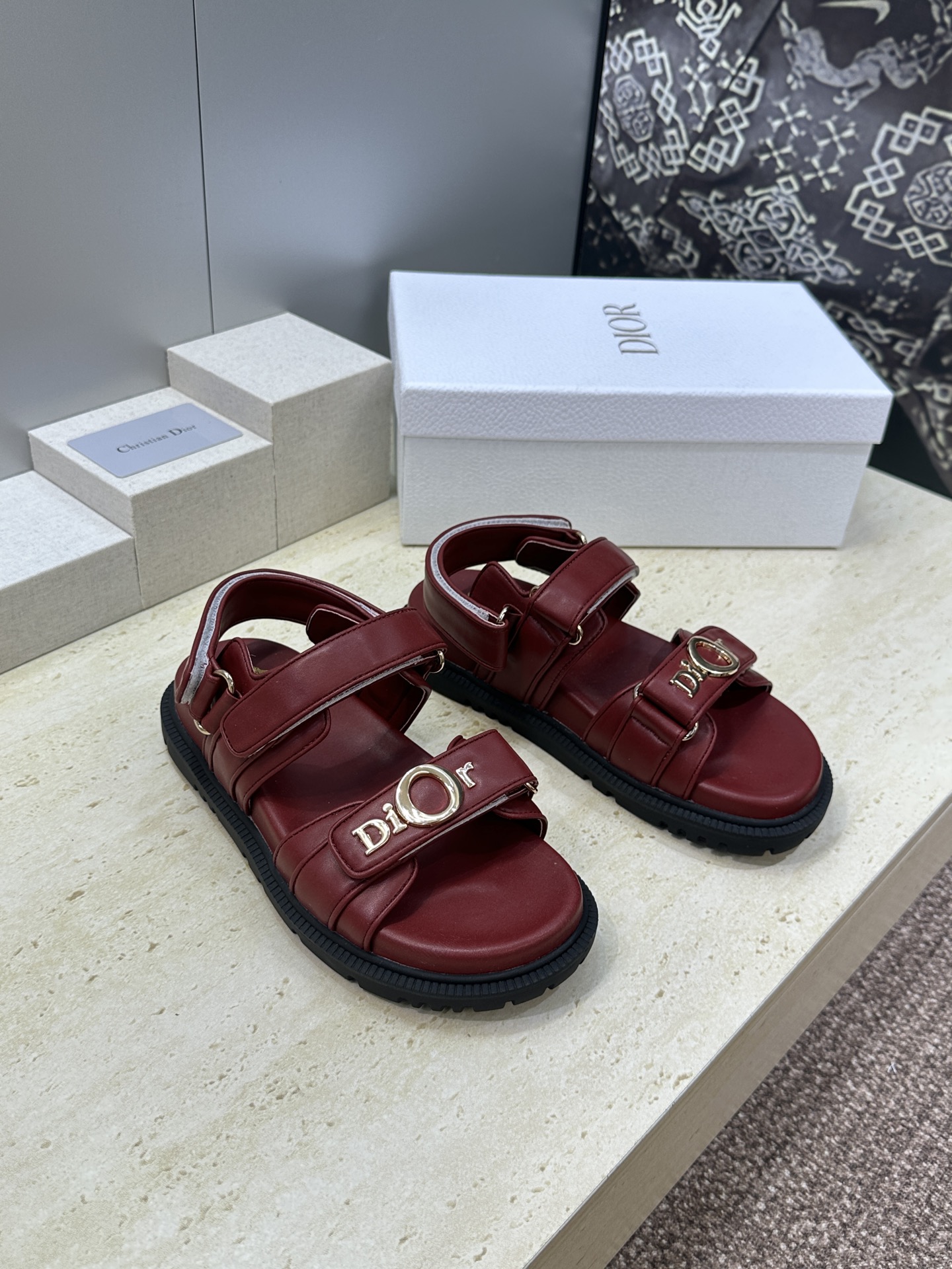 迪奥 Dior 2026春夏走秀新款 My 魔术贴厚底休闲女鞋 CD字母logo五金扣 Oblique印