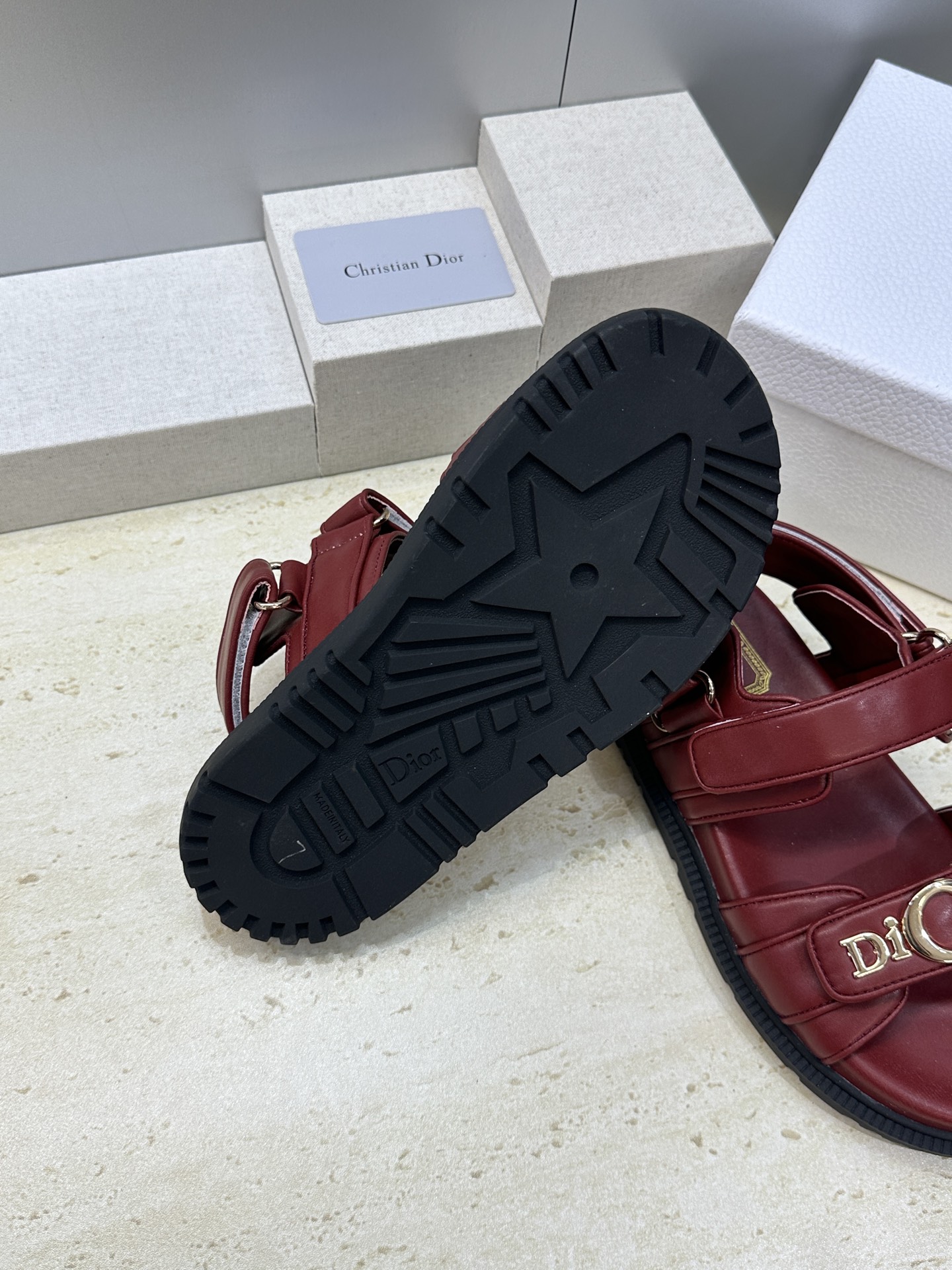 迪奥 Dior 2026春夏走秀新款 My 魔术贴厚底休闲女鞋 CD字母logo五金扣 Oblique印
