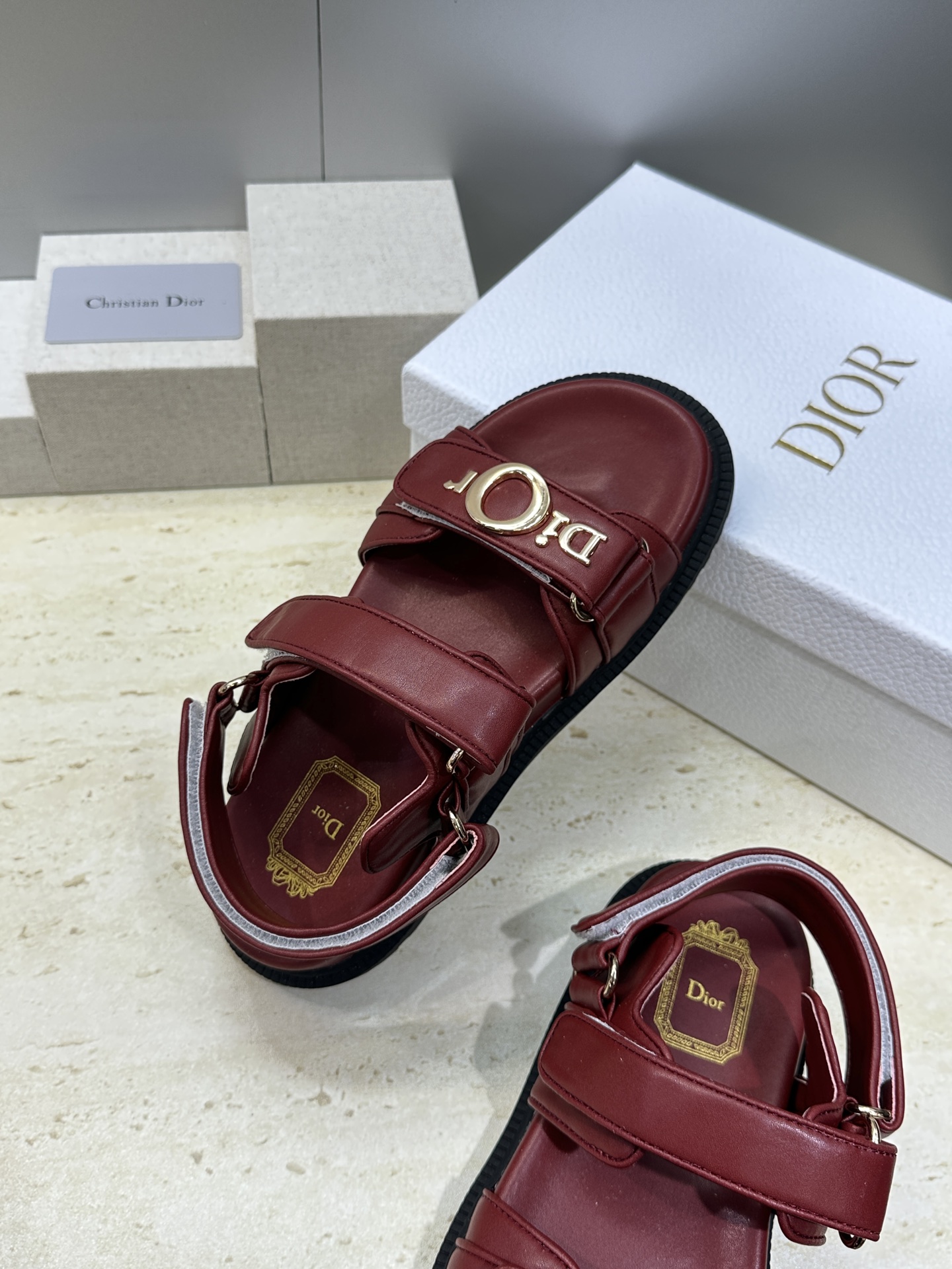 迪奥 Dior 2026春夏走秀新款 My 魔术贴厚底休闲女鞋 CD字母logo五金扣 Oblique印