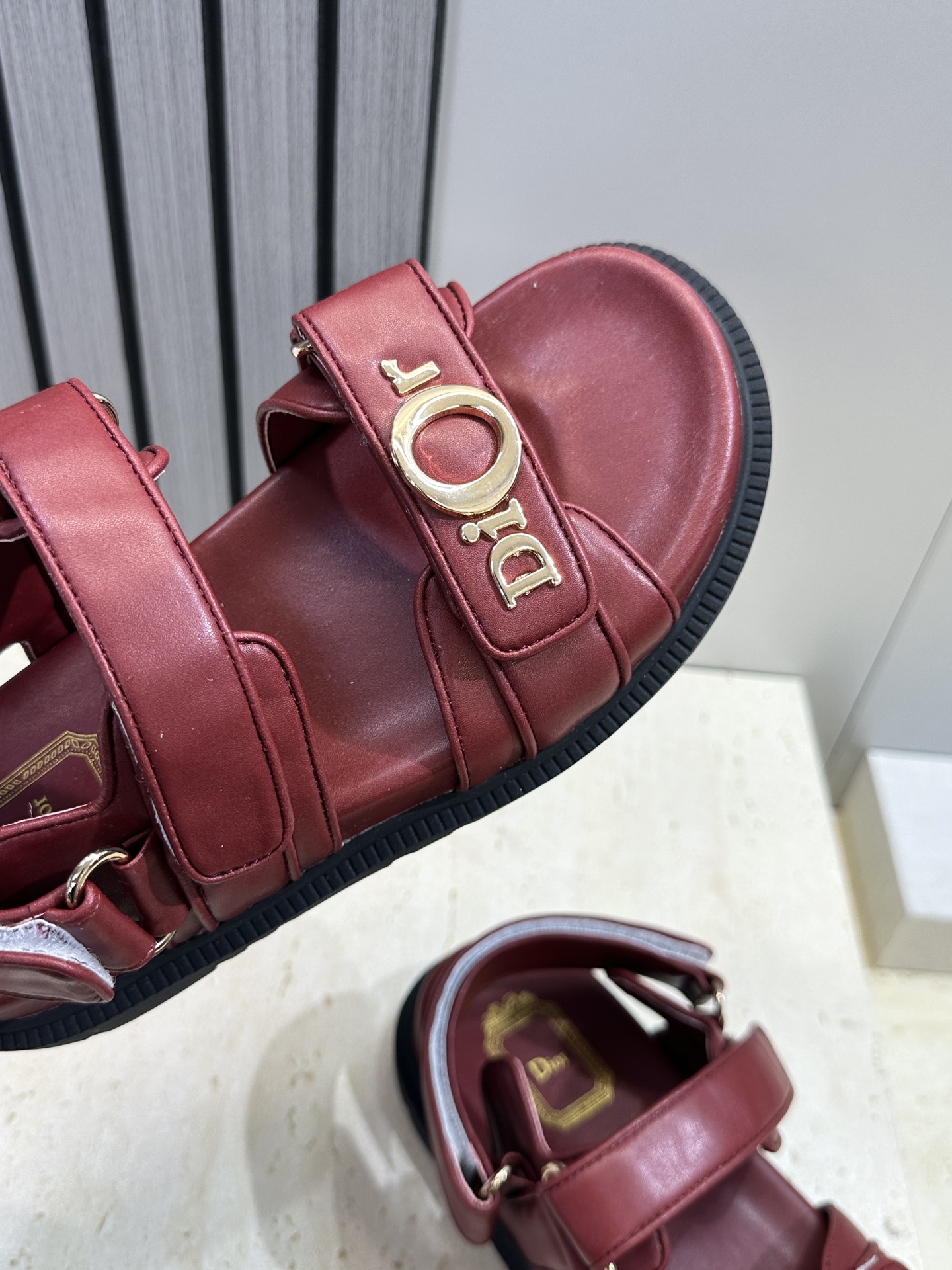 迪奥 Dior 2026春夏走秀新款 My 魔术贴厚底休闲女鞋 CD字母logo五金扣 Oblique印