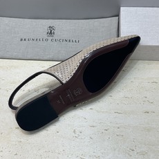 Brunello Cucineli 布鲁内诺库奇内利2026春夏新款串珠女鞋 BC 字母logo平底小方 Brunello Cucineli 布鲁内诺库奇内利2026春夏新款串珠女鞋 BC 字母logo平底小方